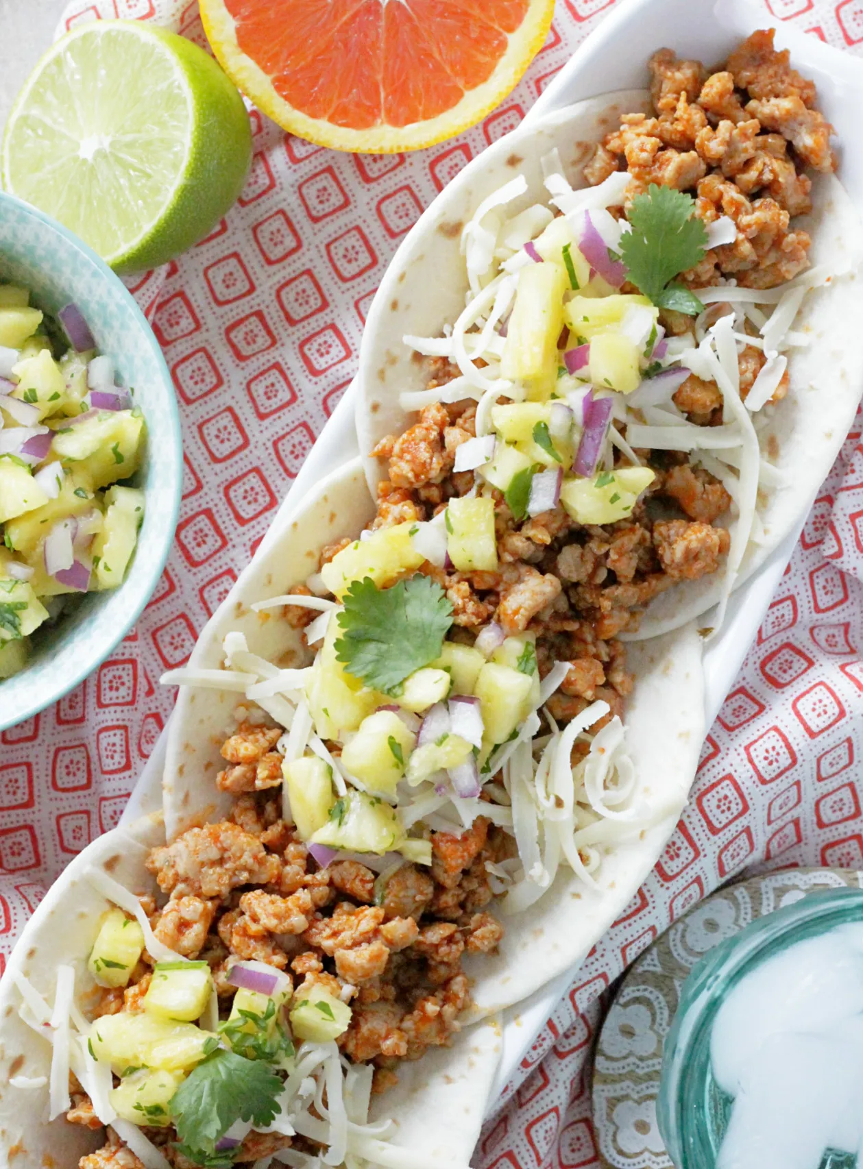 Orange Sauce Pork Tacos