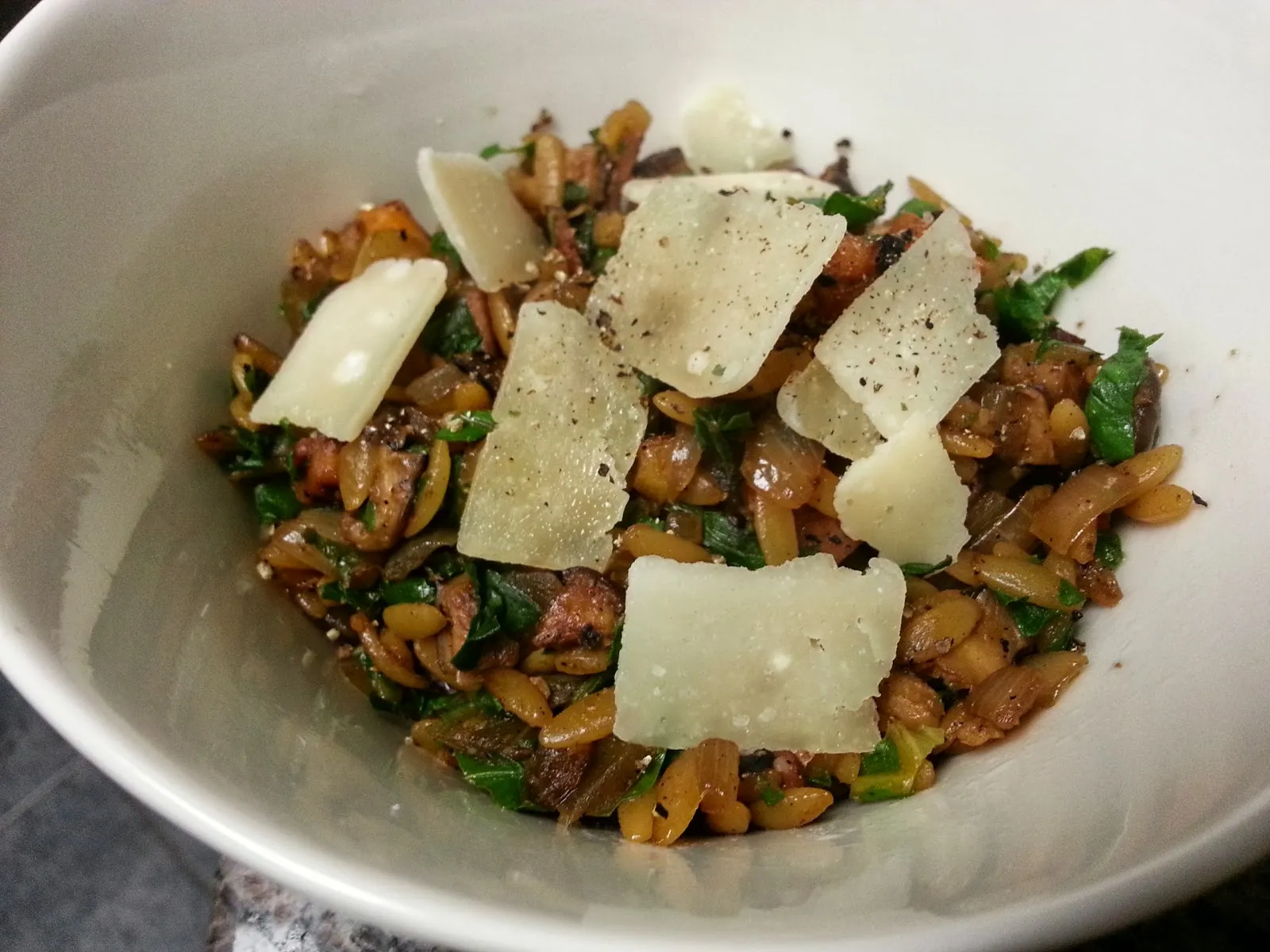 Orzo with Caramelized Fall Vegetables Ginger