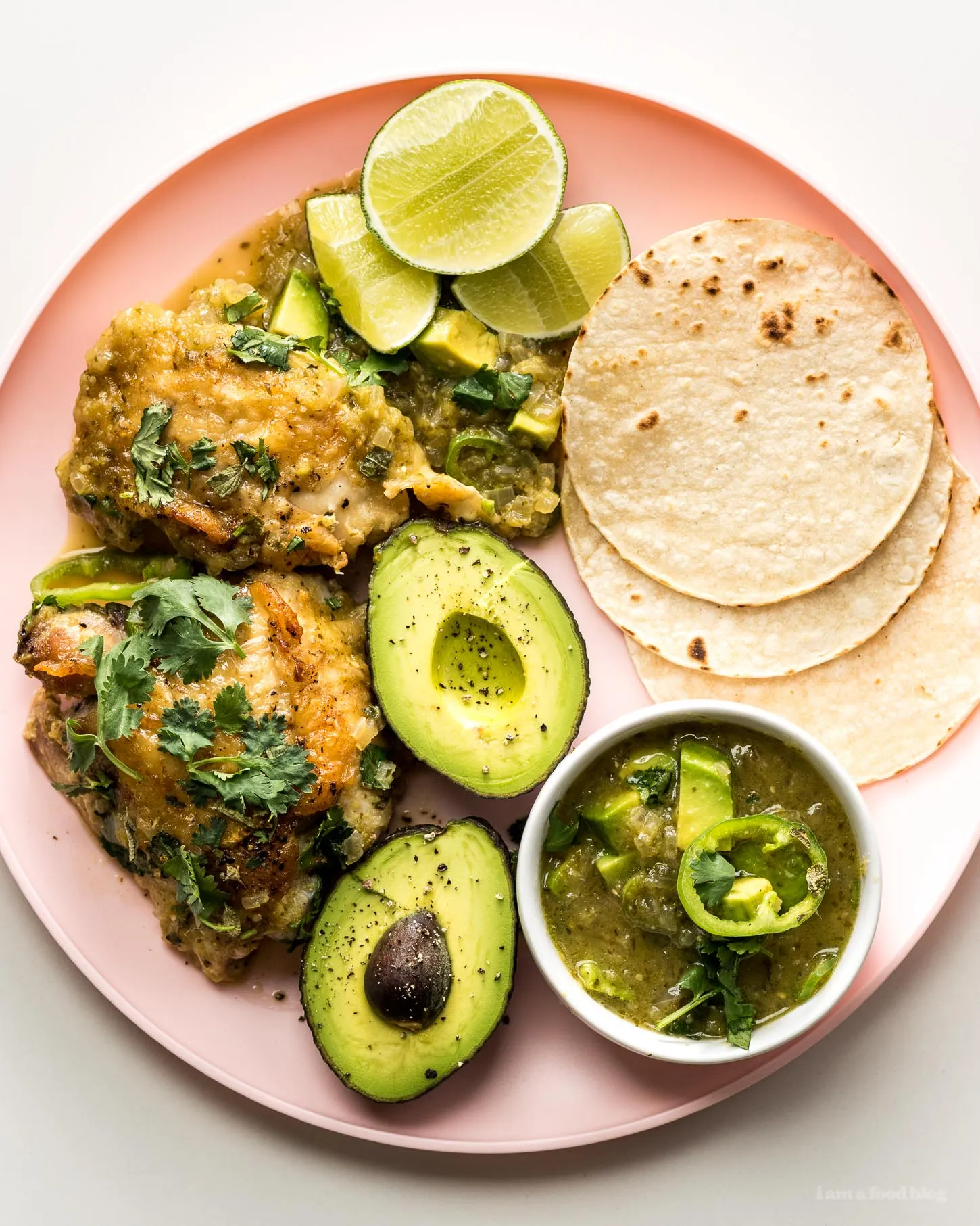 Oven Baked Hatch Chile Salsa Verde Honey Chicken Thighs