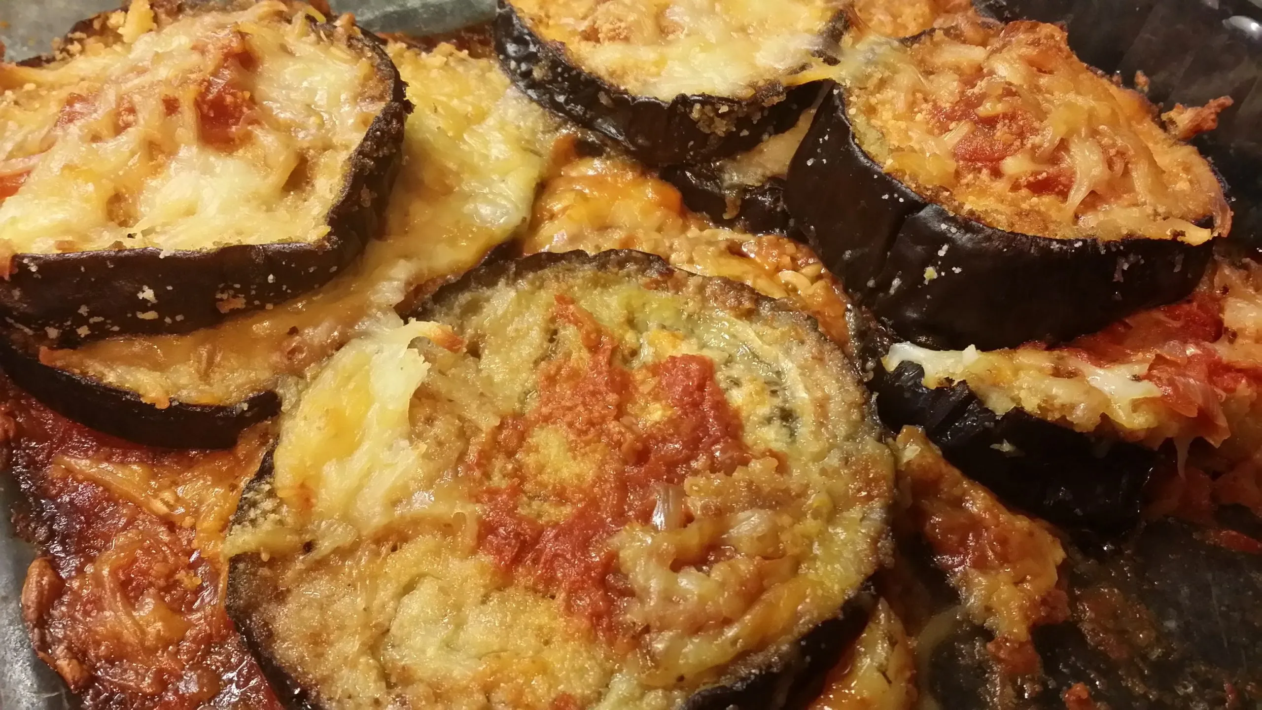 Oven Fried Eggplant for Parmesan