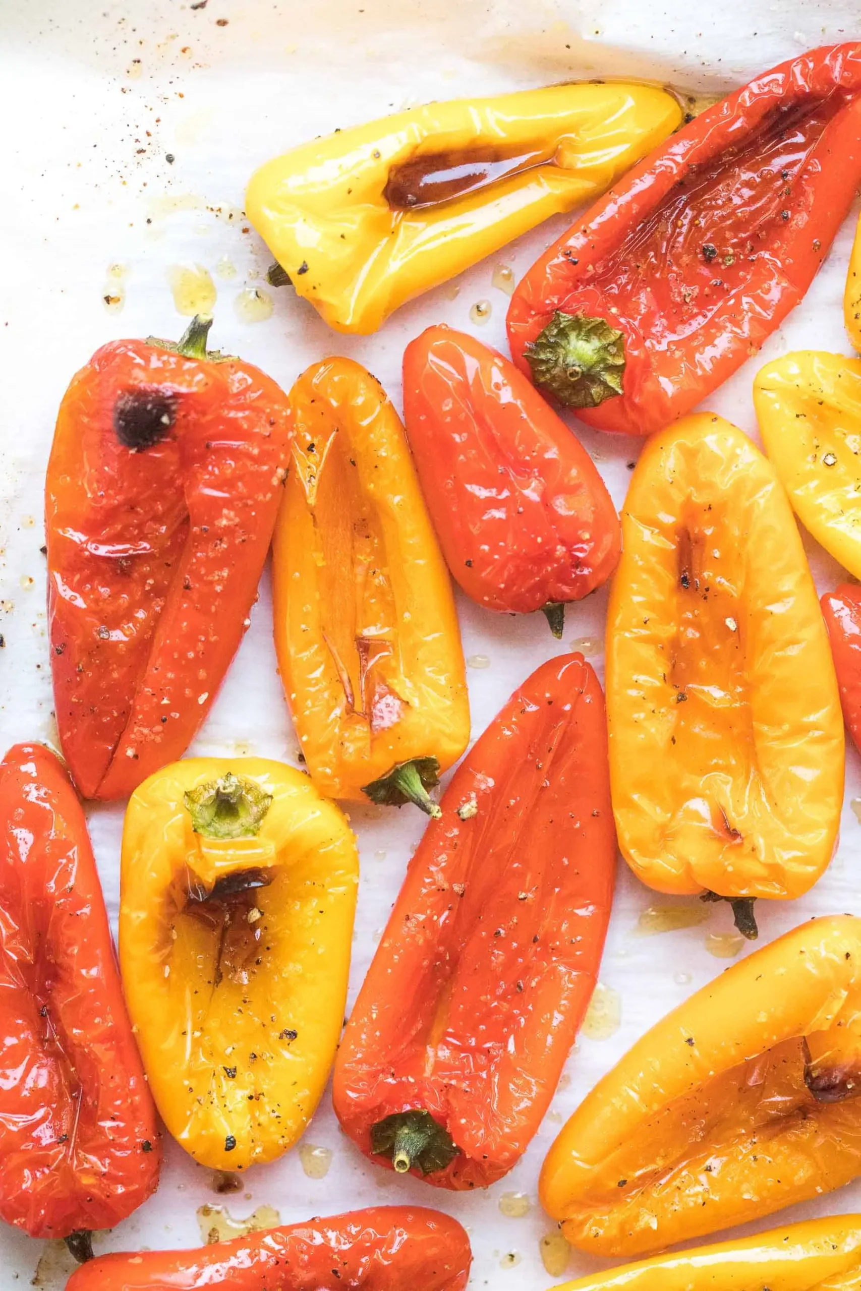 Oven Roasted Mini Bell Peppers with Rosemary