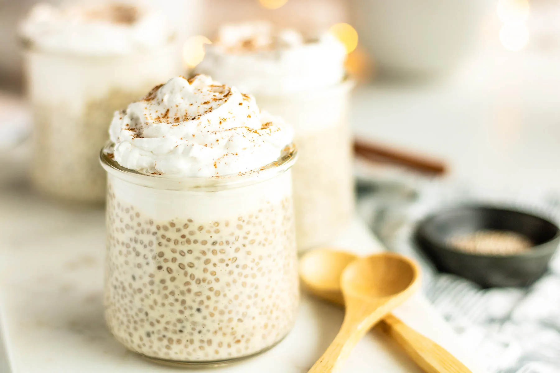 Overnight Eggnog Chia Seed Pudding