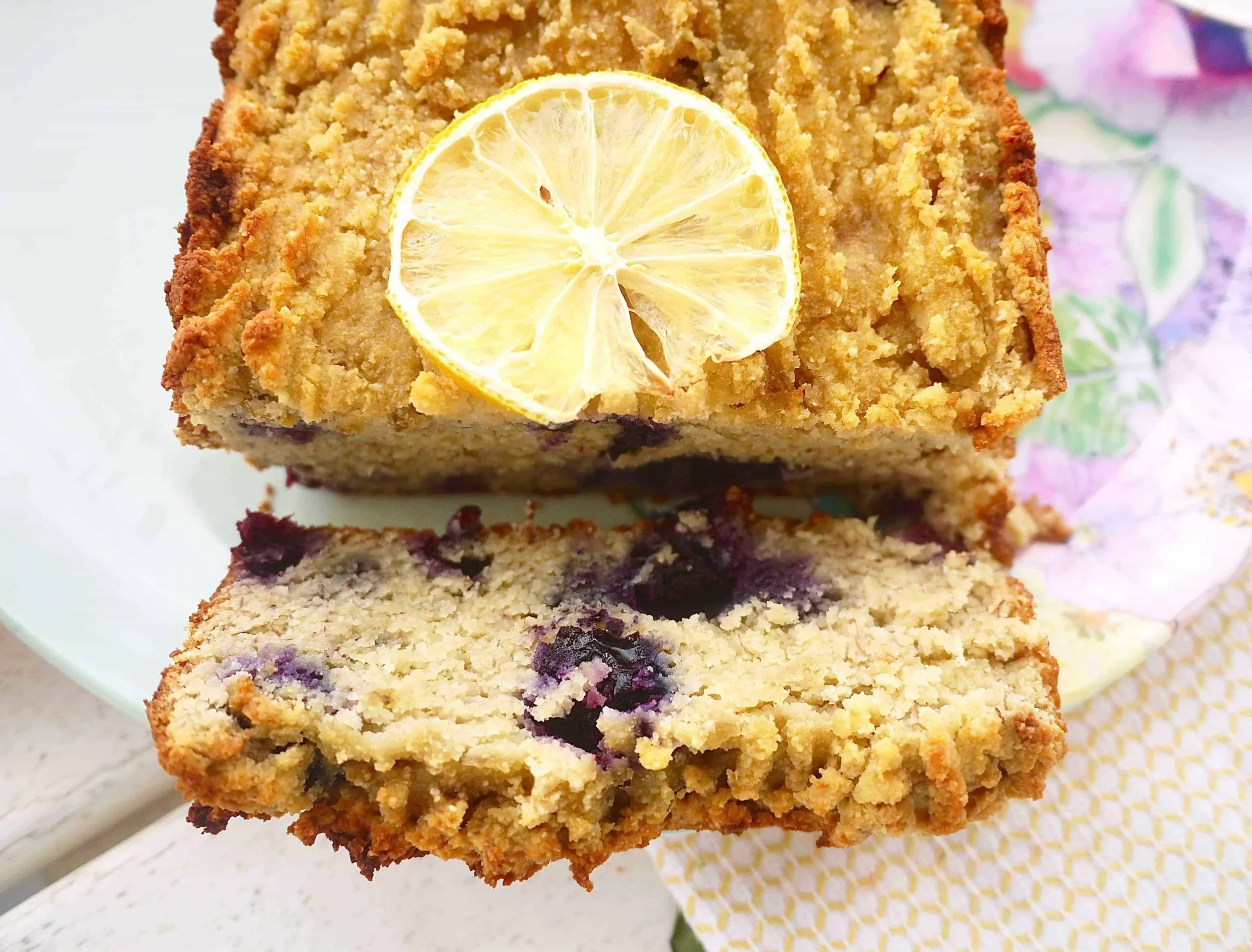 Paleo Lemon Blueberry Banana Bread
