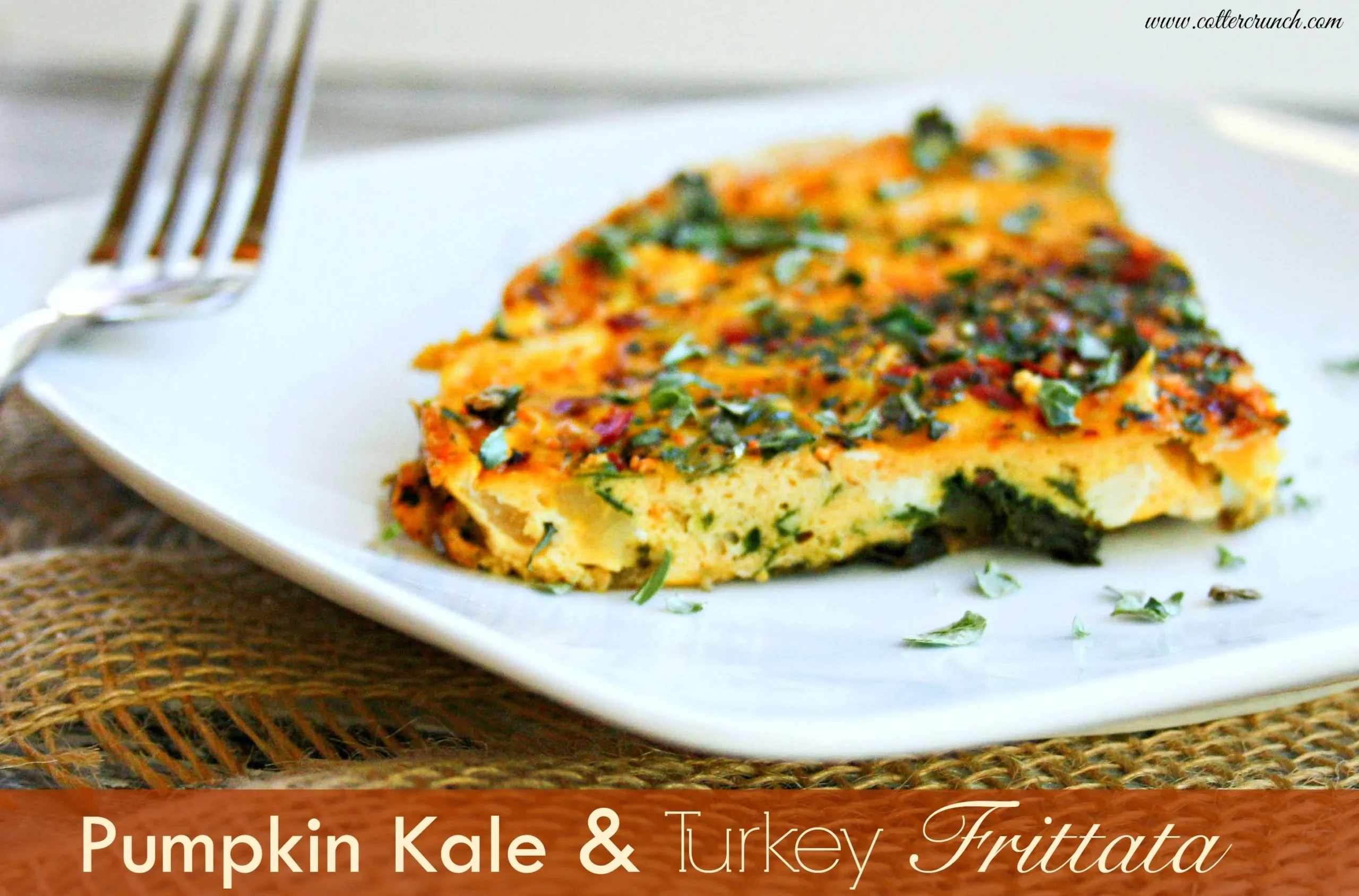 Paleo Pumpkin Kale Turkey Frittata