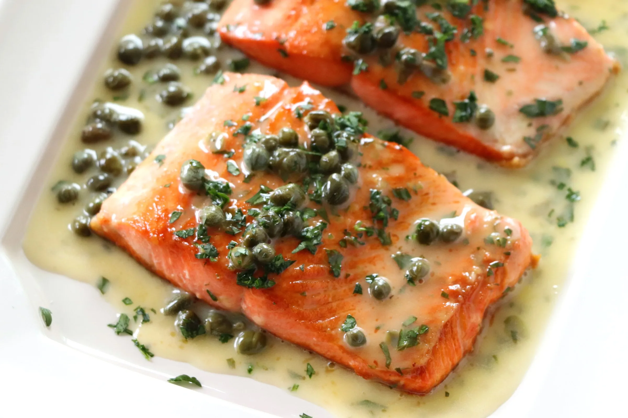 Pan Seared Salmon Piccata