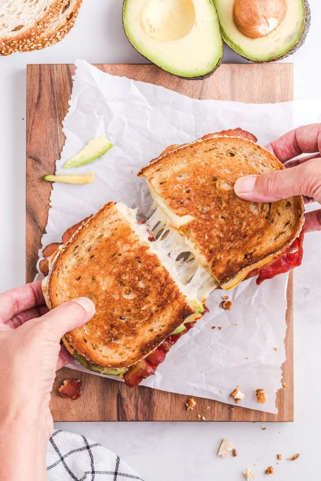 Pancetta Egg Avocado Bacon Sandwich