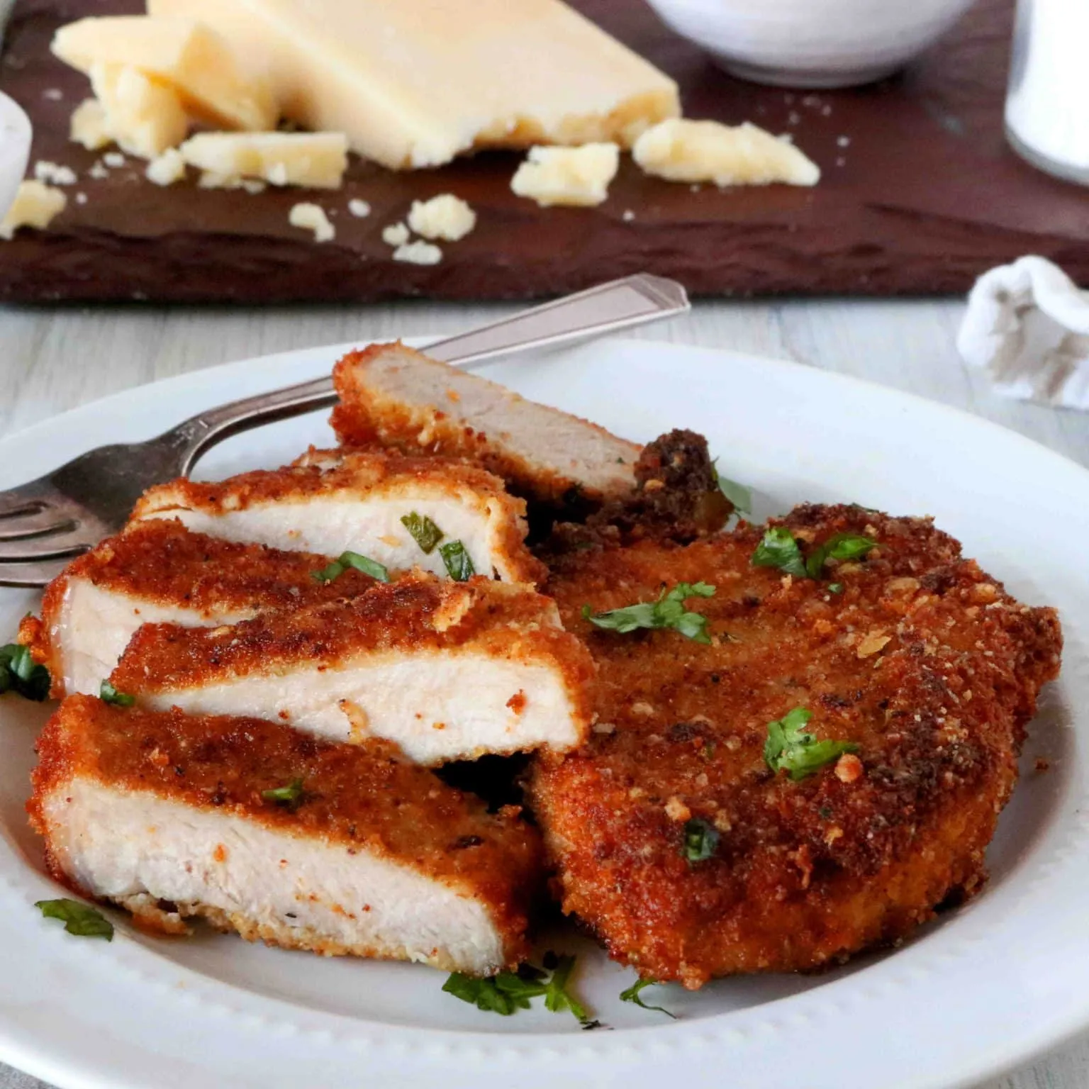 Parmesan Herb Crusted Pork Chops
