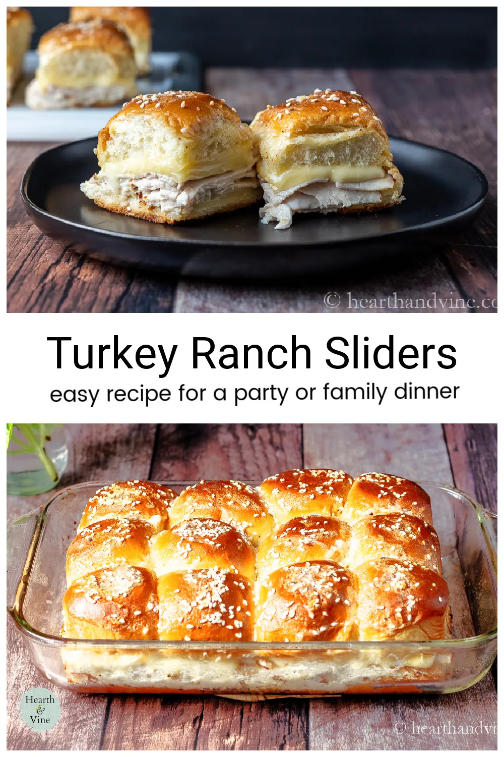 Parmesan Ranch Turkey Sliders