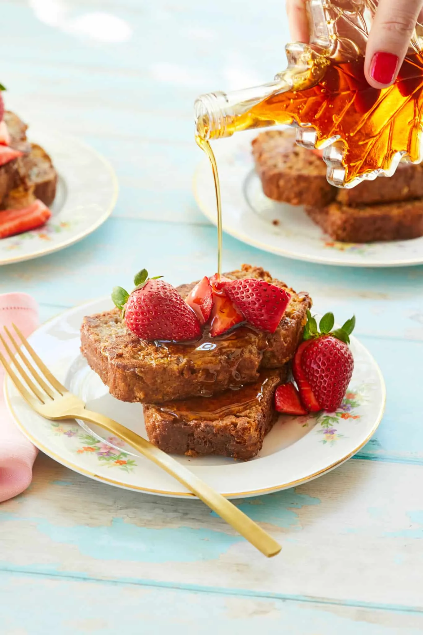 Passionate French Toast with Banana Topping