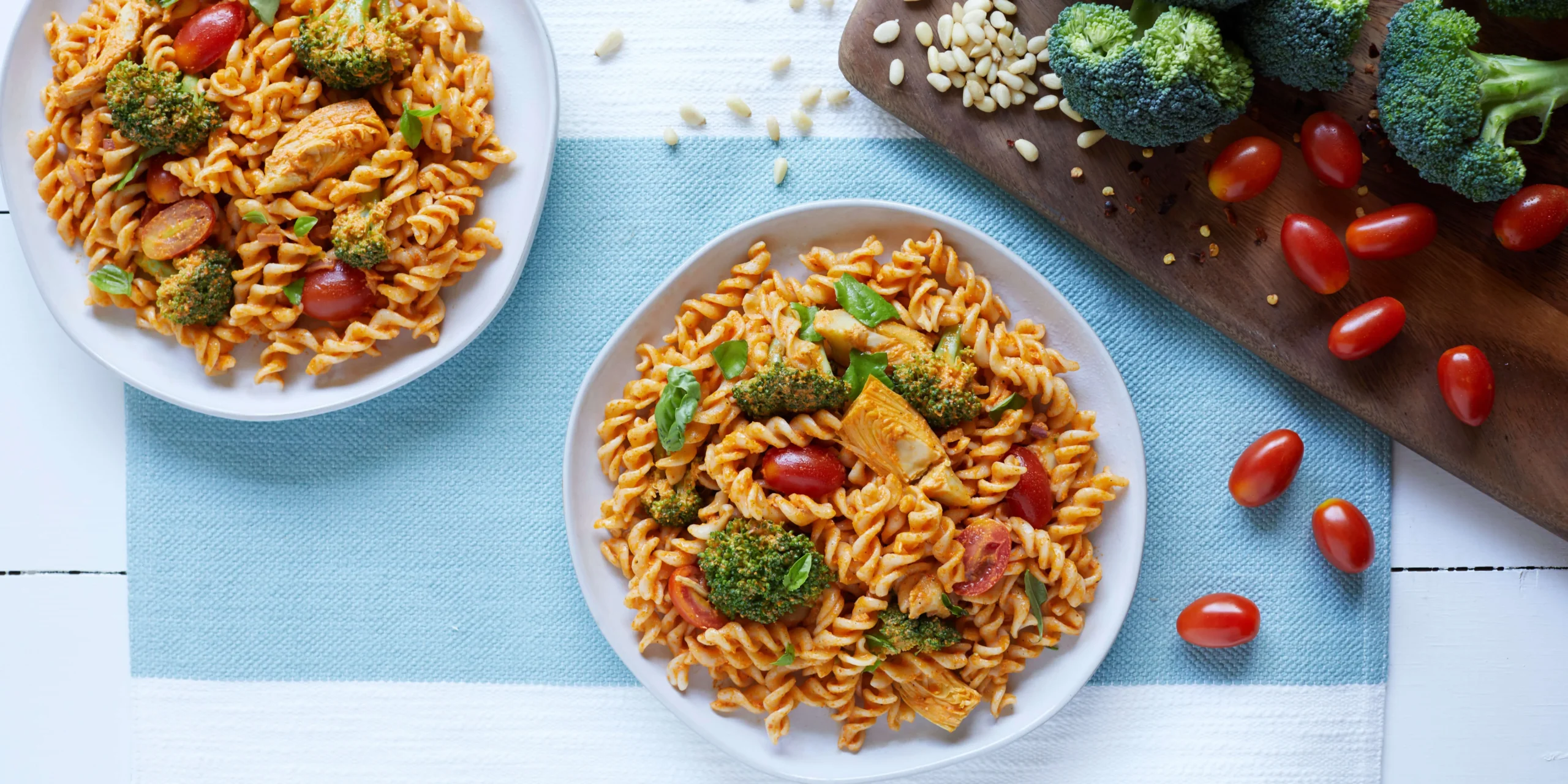 Pasta with Red Pepper and Broccoli