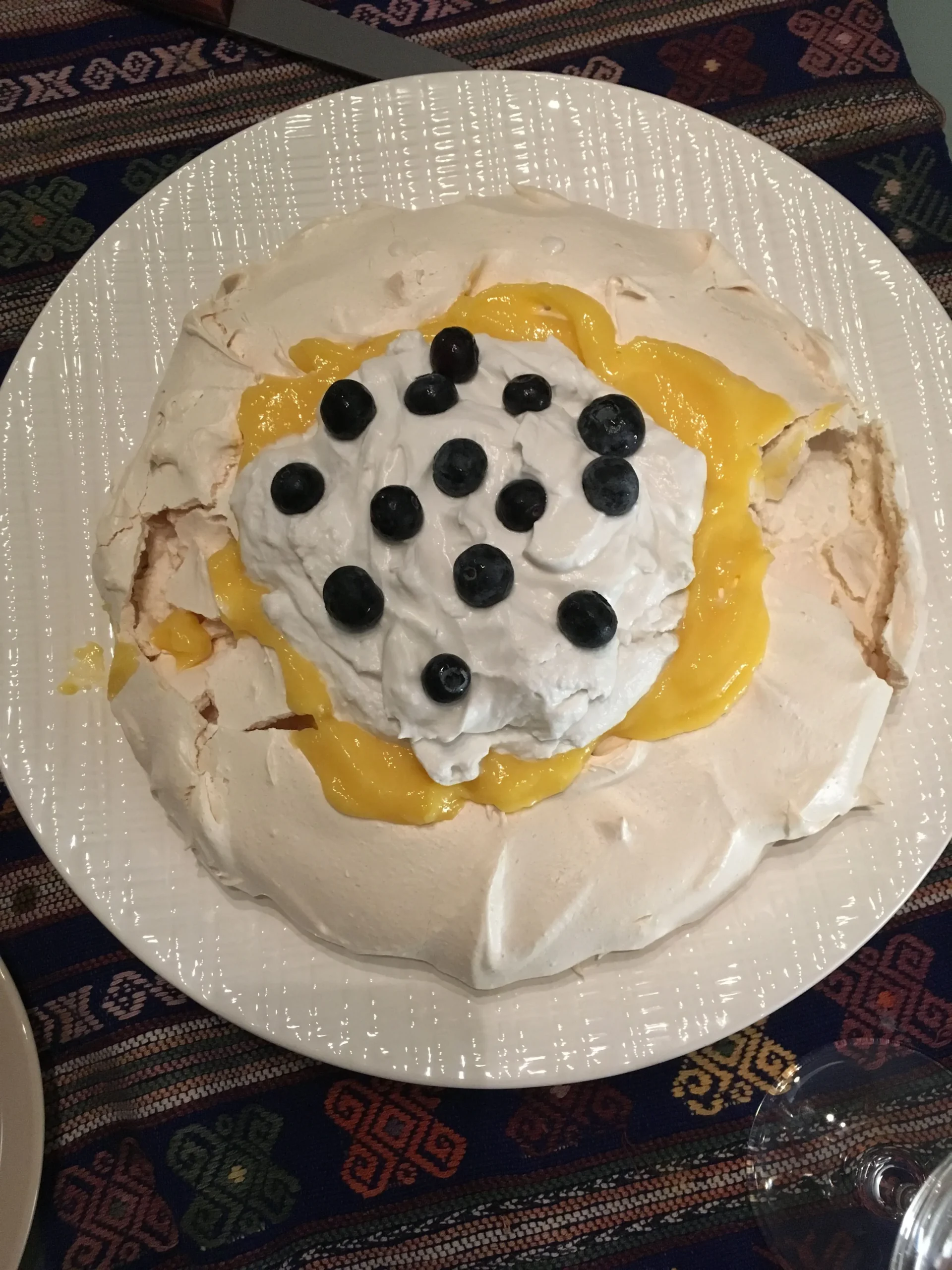 Pavlovas with Lemon Coconut Cream