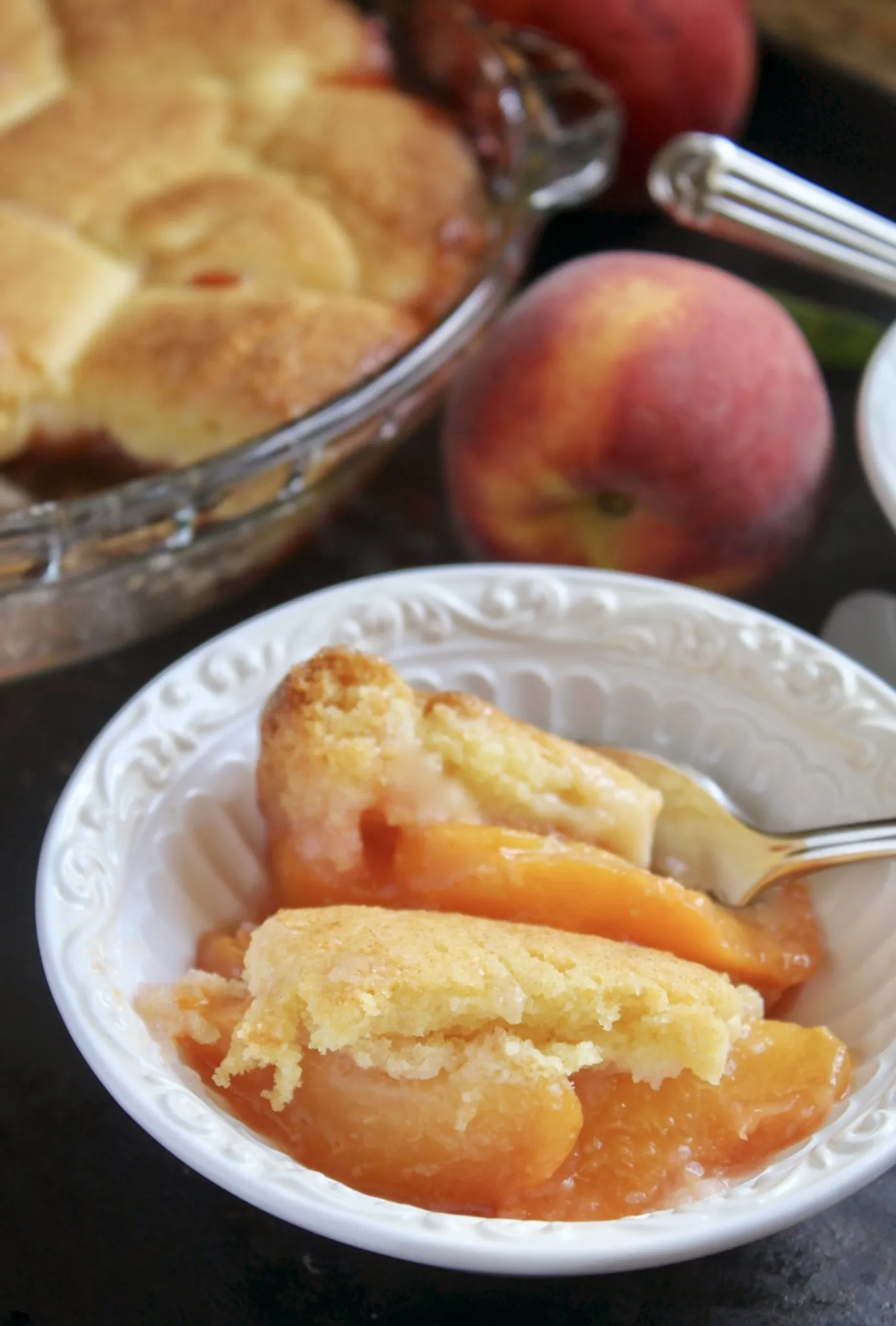 Peach Cobbler with Frozen Peaches