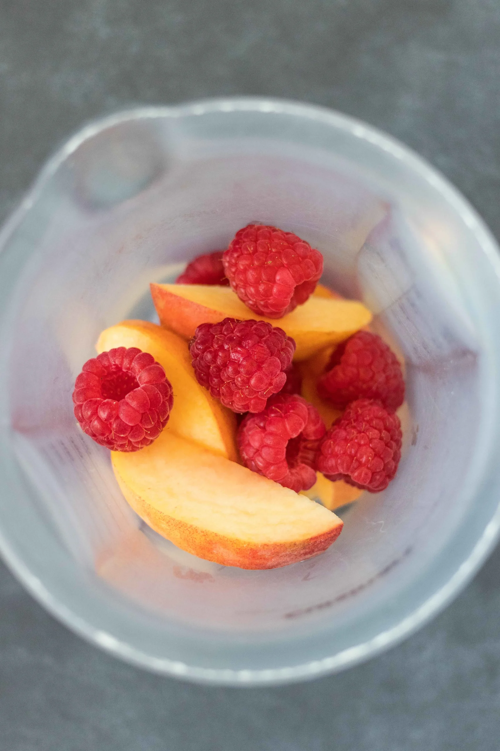 Peach and Raspberry Coconut Smoothie