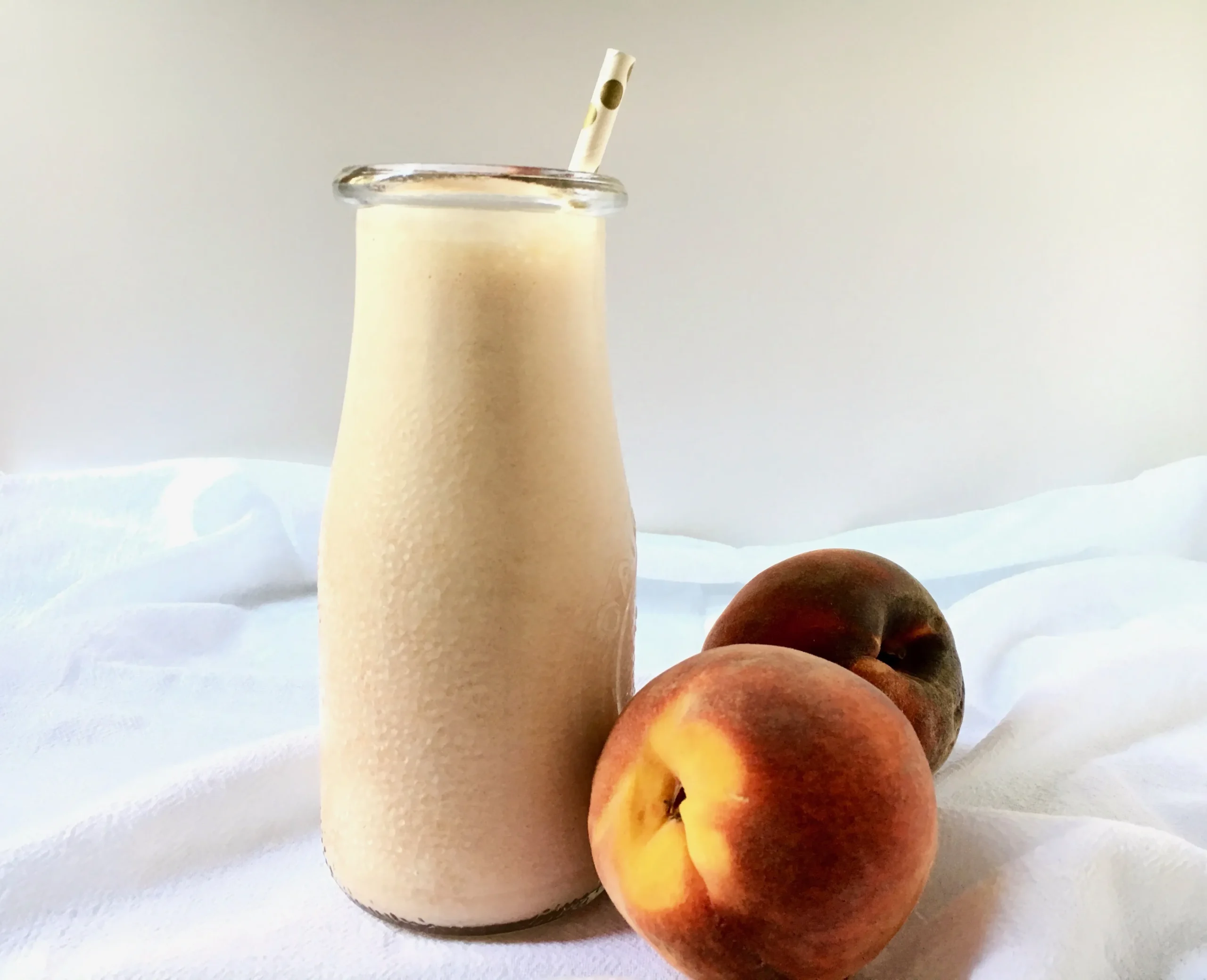 Peaches Cream Protein Smoothie
