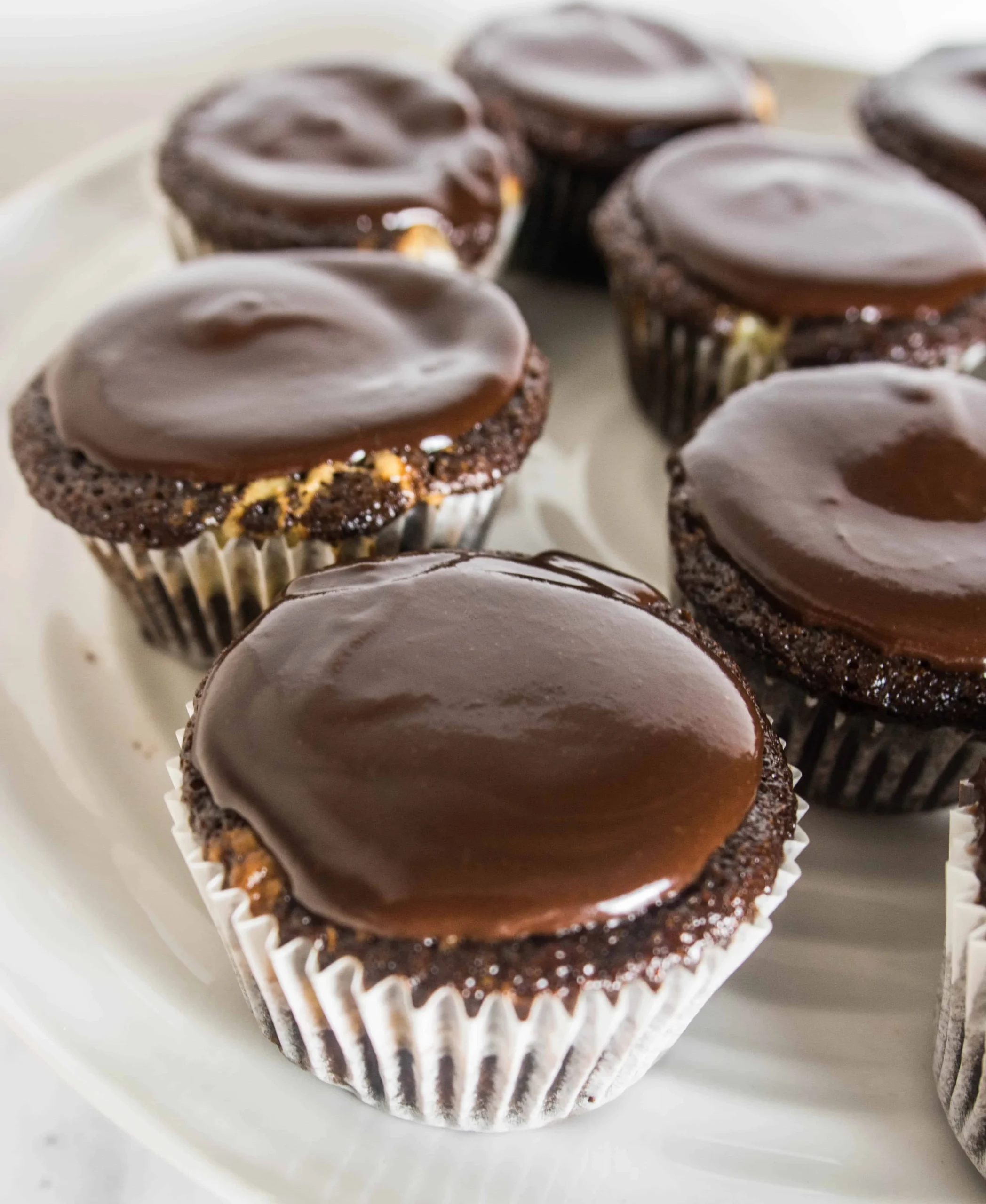 Peanut Butter Black Bottom Cupcakes
