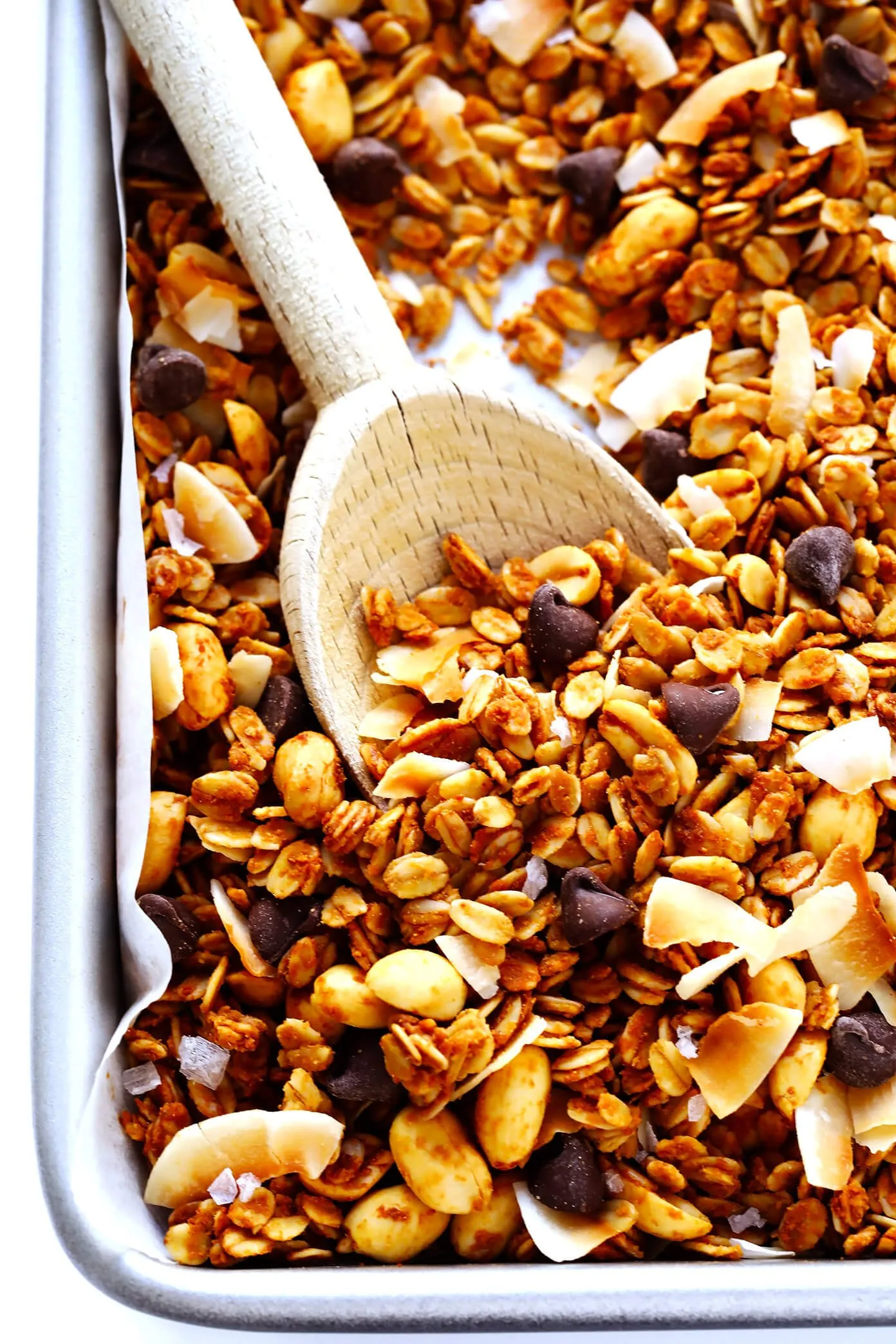 Peanut Butter Chocolate Chip Granola with Quinoa