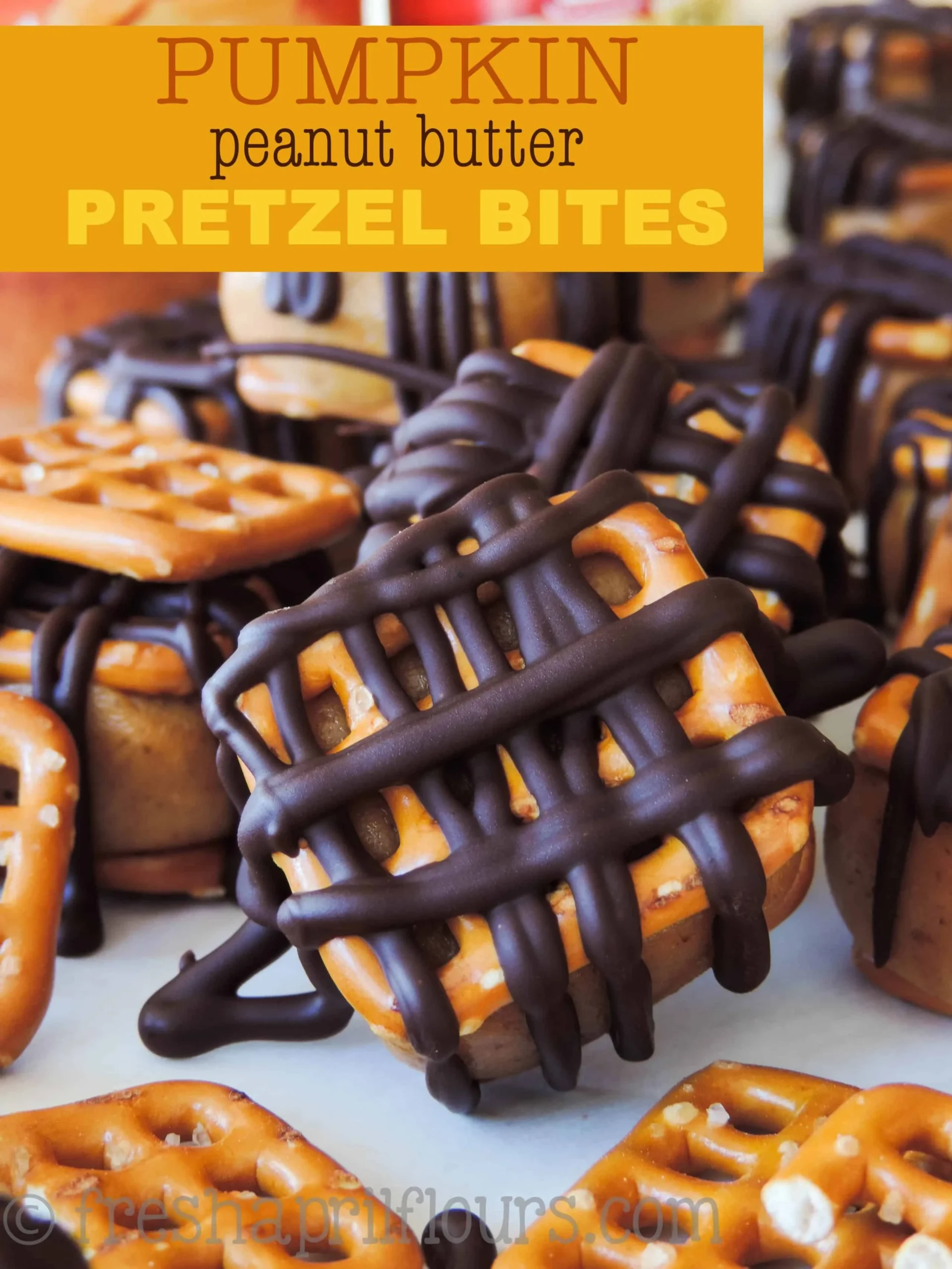 Peanut Butter Pumpkin Pretzel Cookies