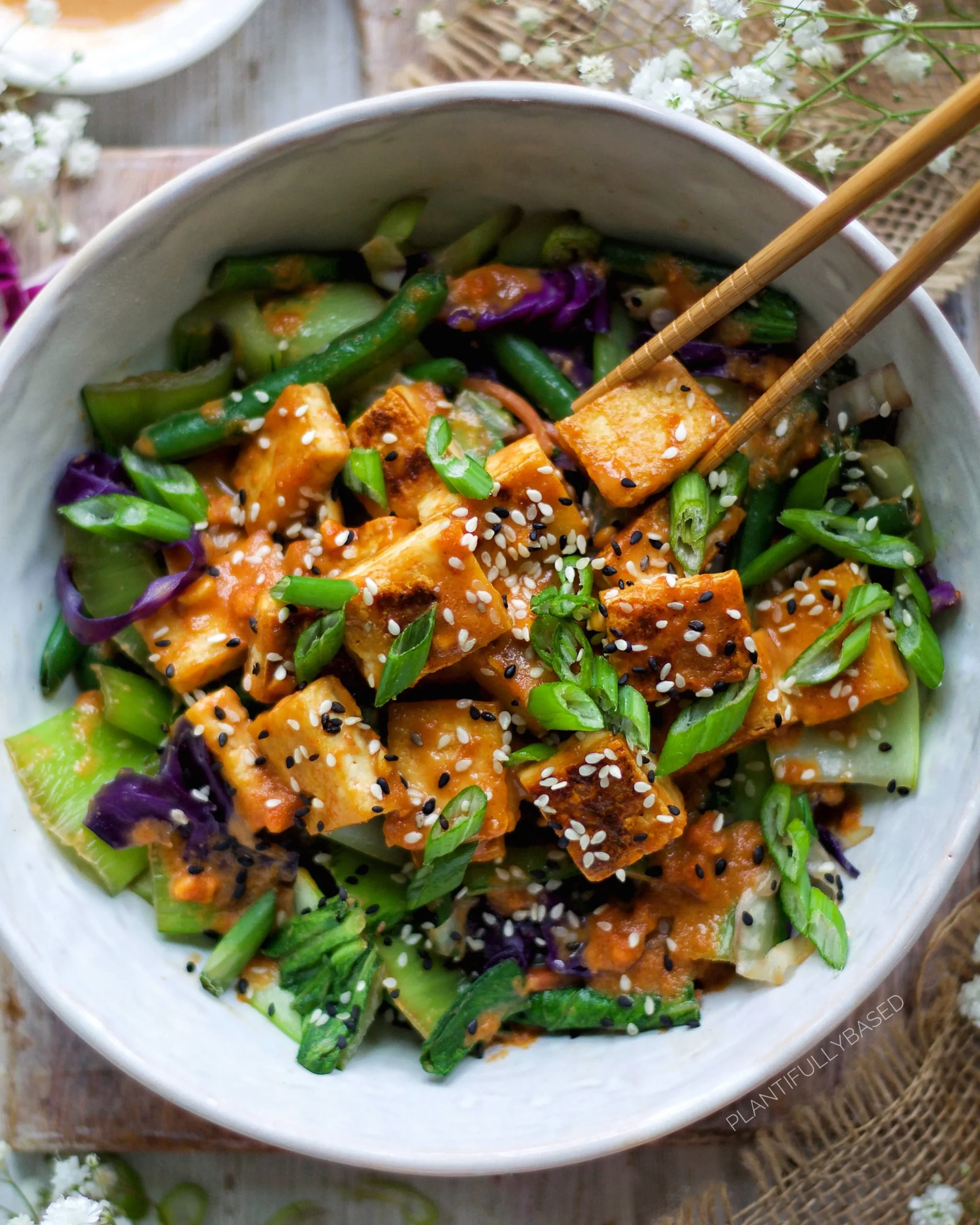 Peanut Butter Tofu Bowl