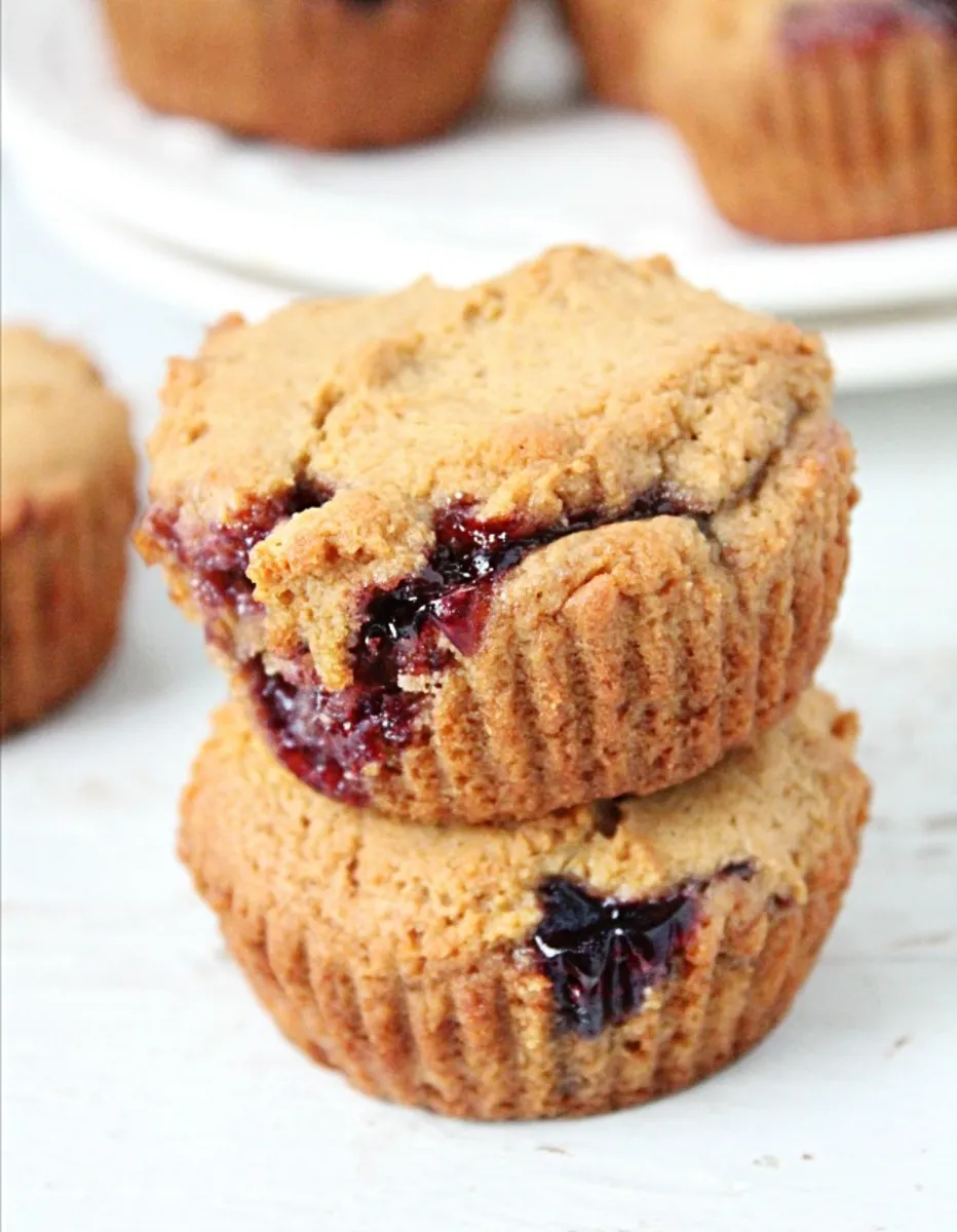 Peanut Butter and Jelly Mini Muffins