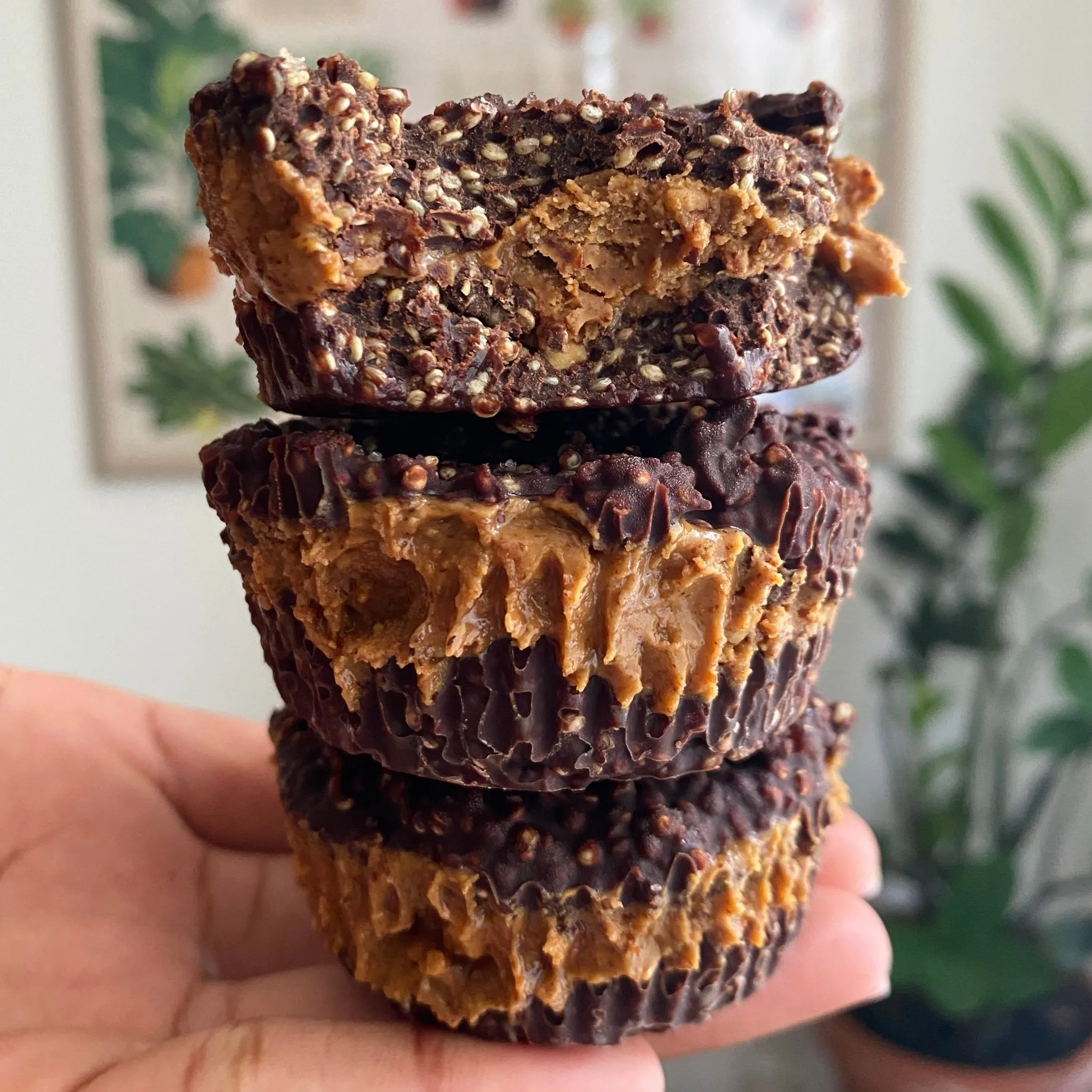 Peanut Butter and Jelly Quinoa Cups