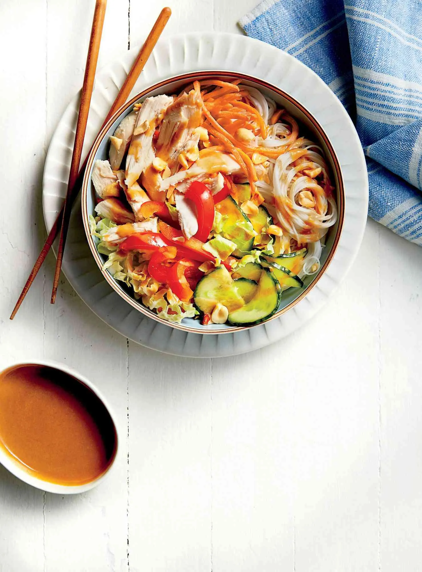 Peanut Chicken Noodle Bowl
