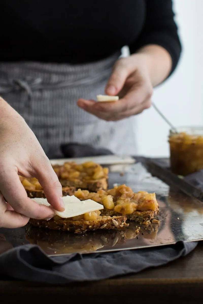Pear Chutney Cheese Toast