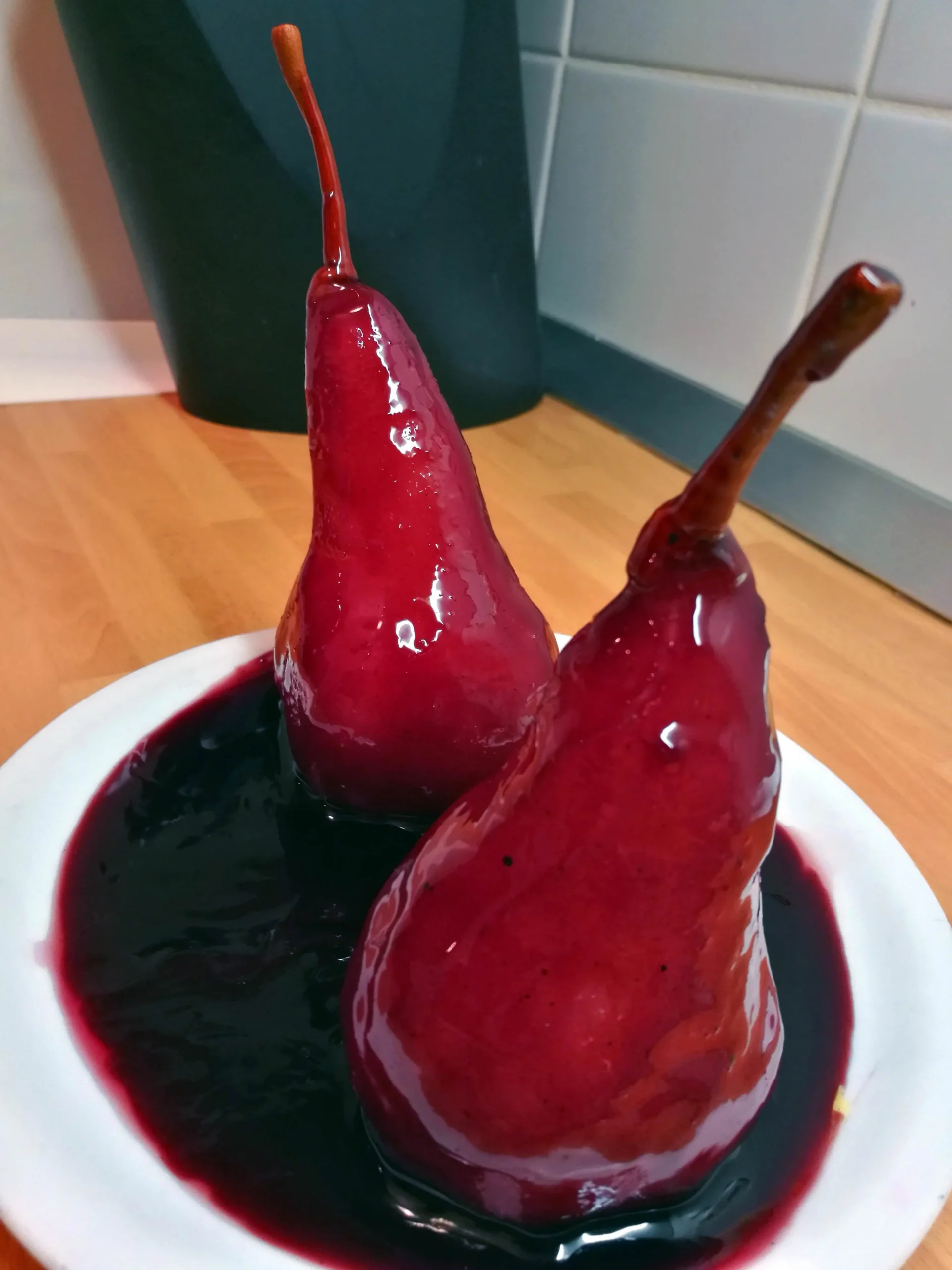 Pears Pickled in Merlot