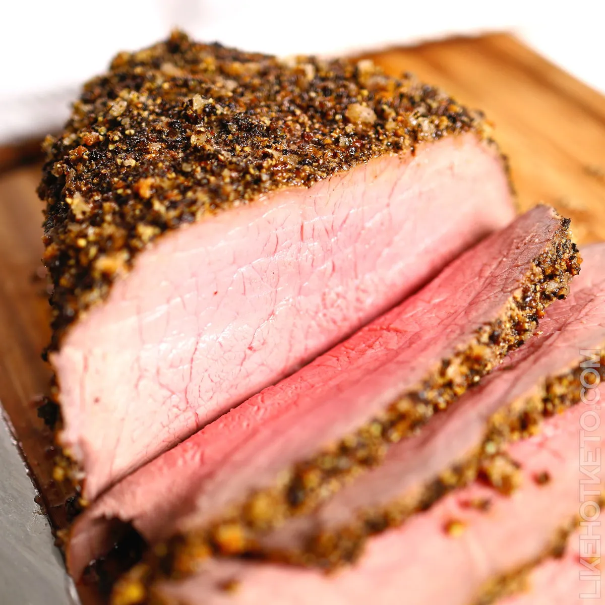 Pepper Crusted Top Sirloin Beef Roast