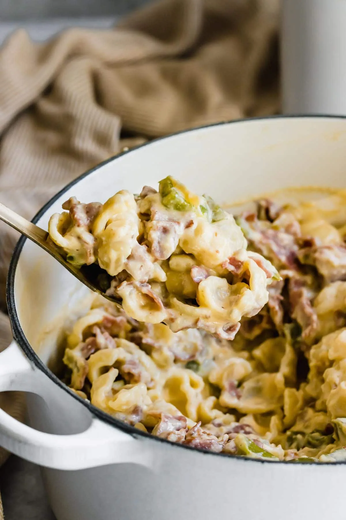 Philly Cheesesteak Mac Cheese