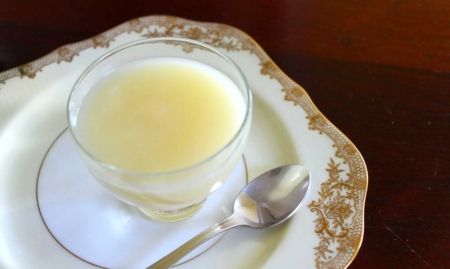 Pina al Horno con Natillas