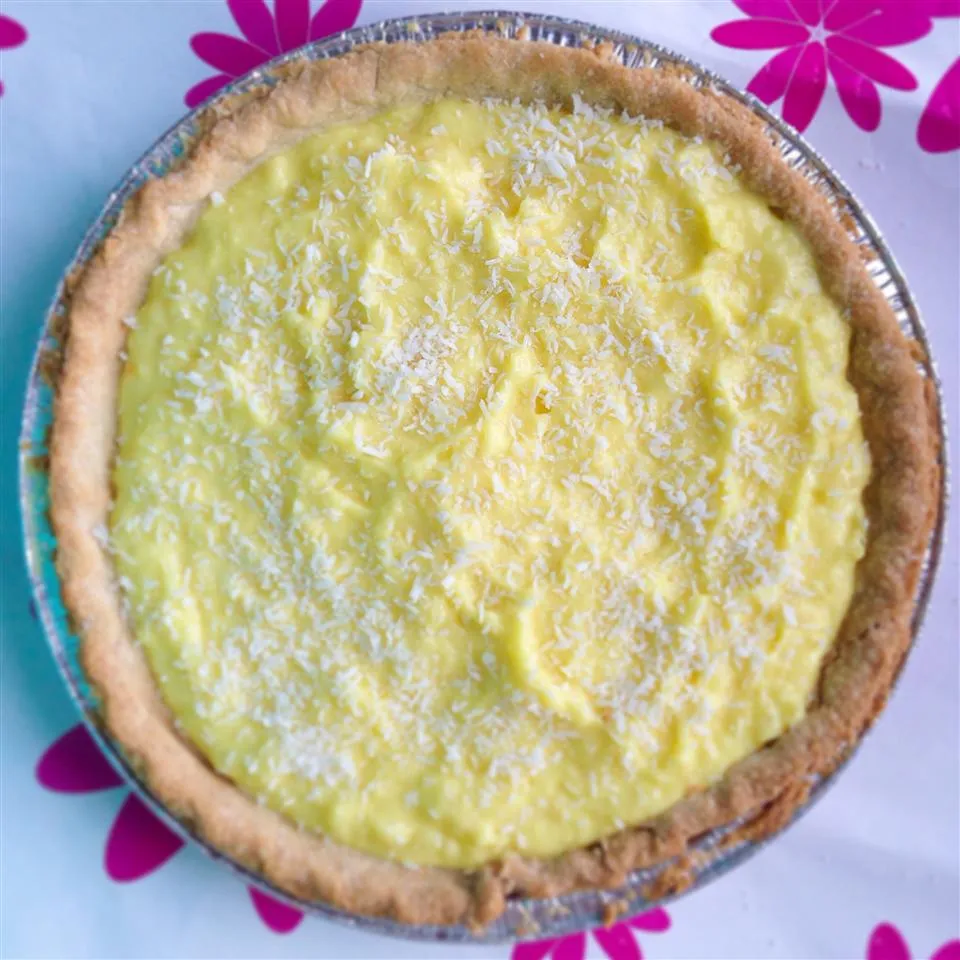 Pineapple Sour Cream Pie