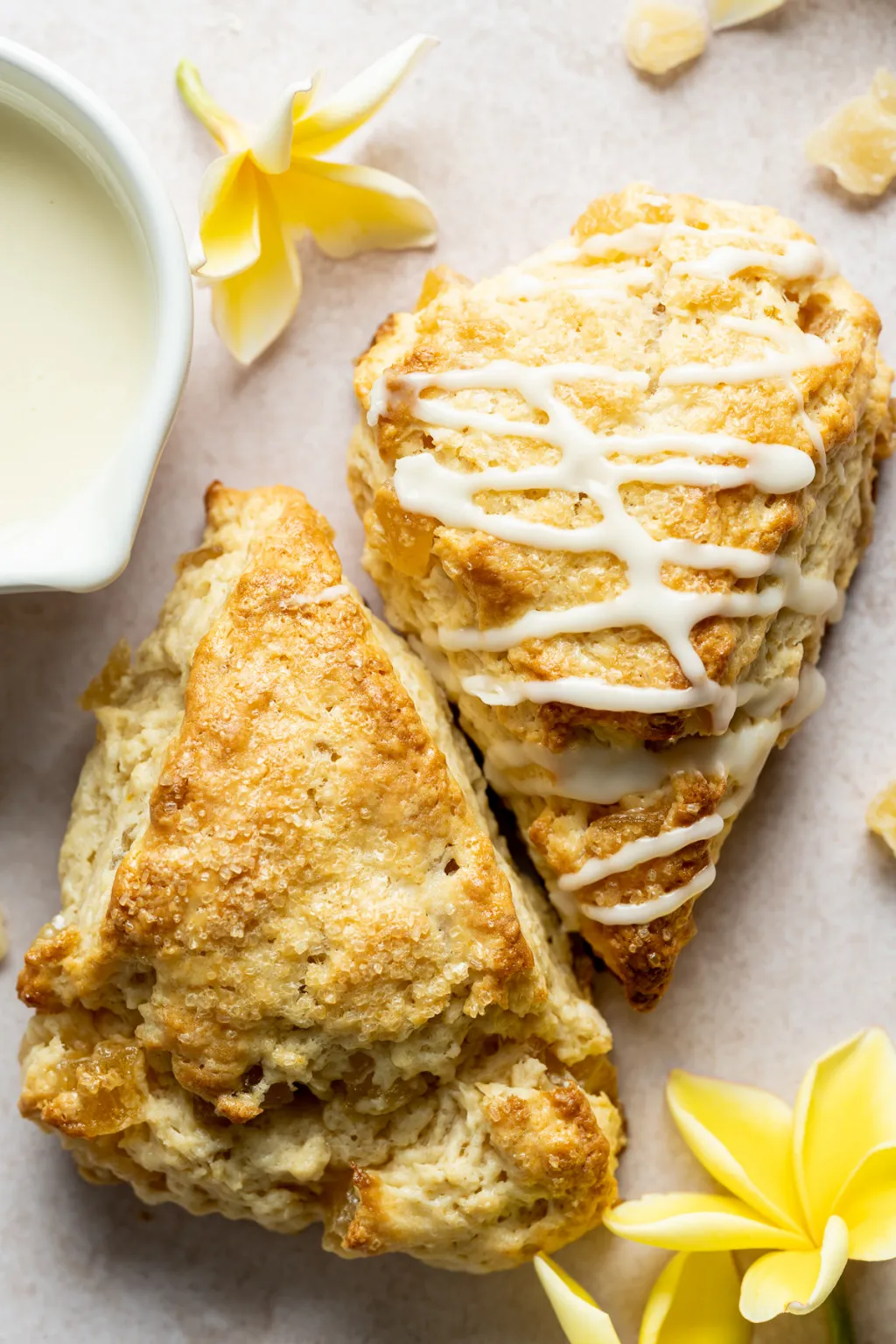 Pineapple and White Chocolate Scones