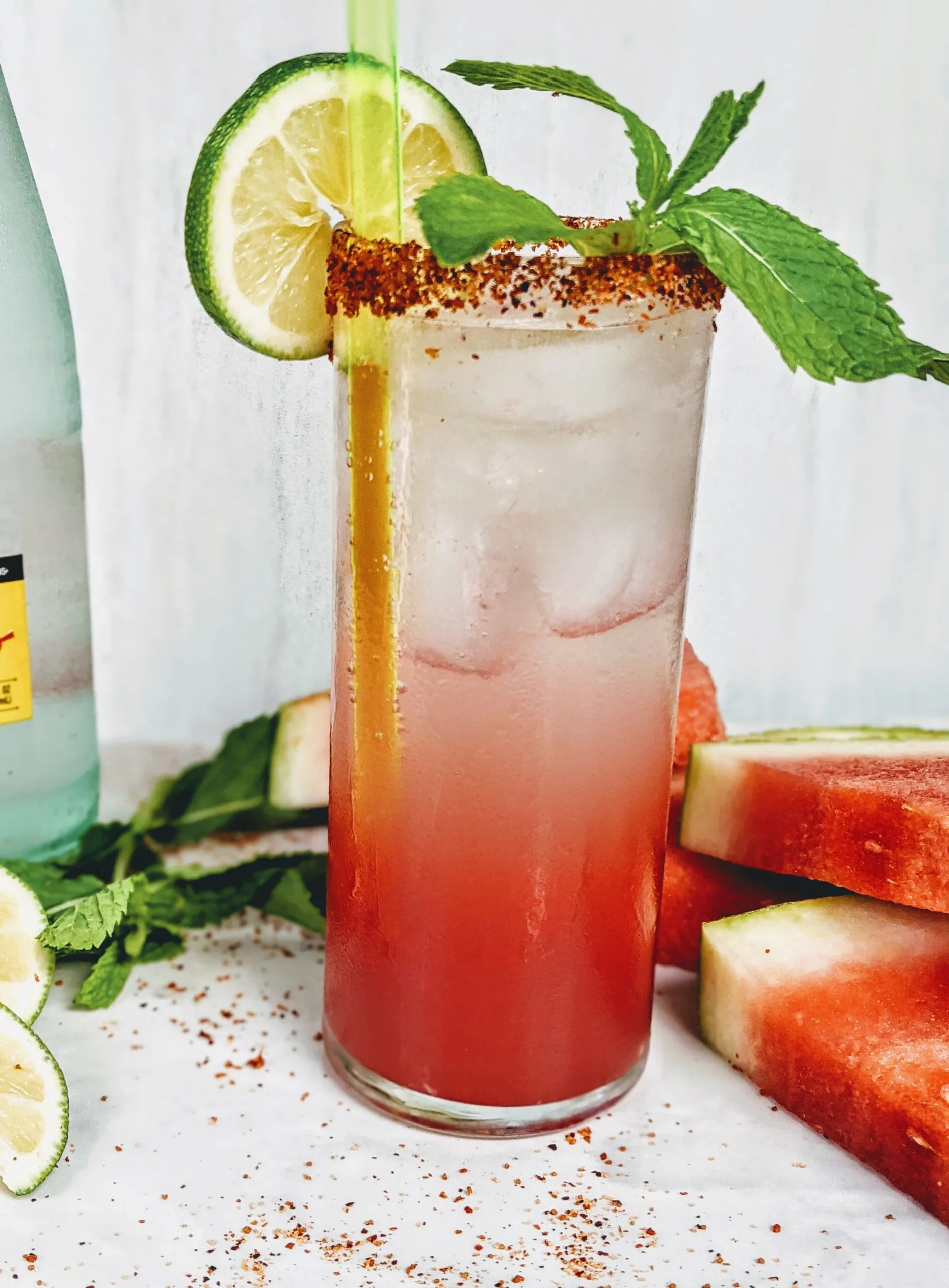 Pink Lemonade Watermelon Fizz Summer Drink