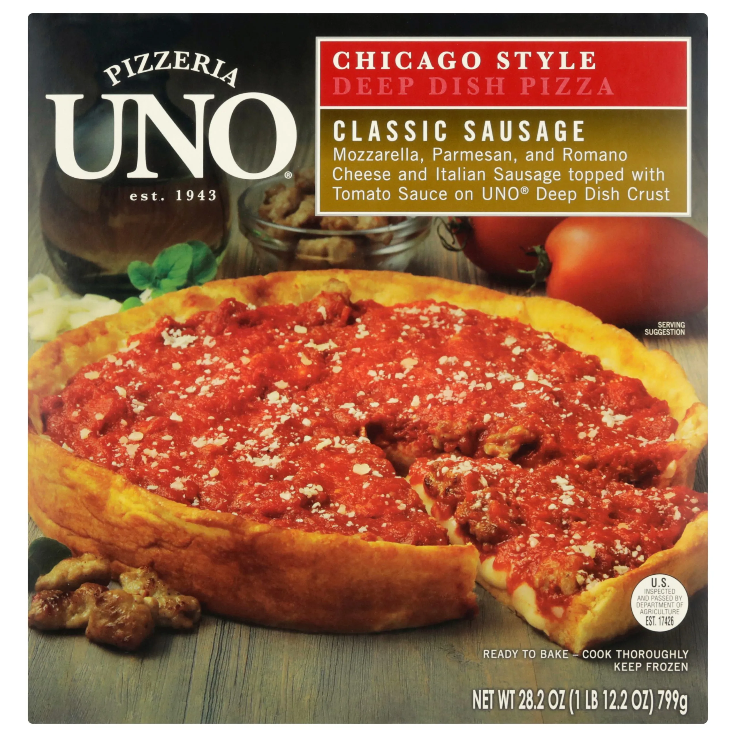 Pizza Uno's Deep Pan Chicago Style Pizza