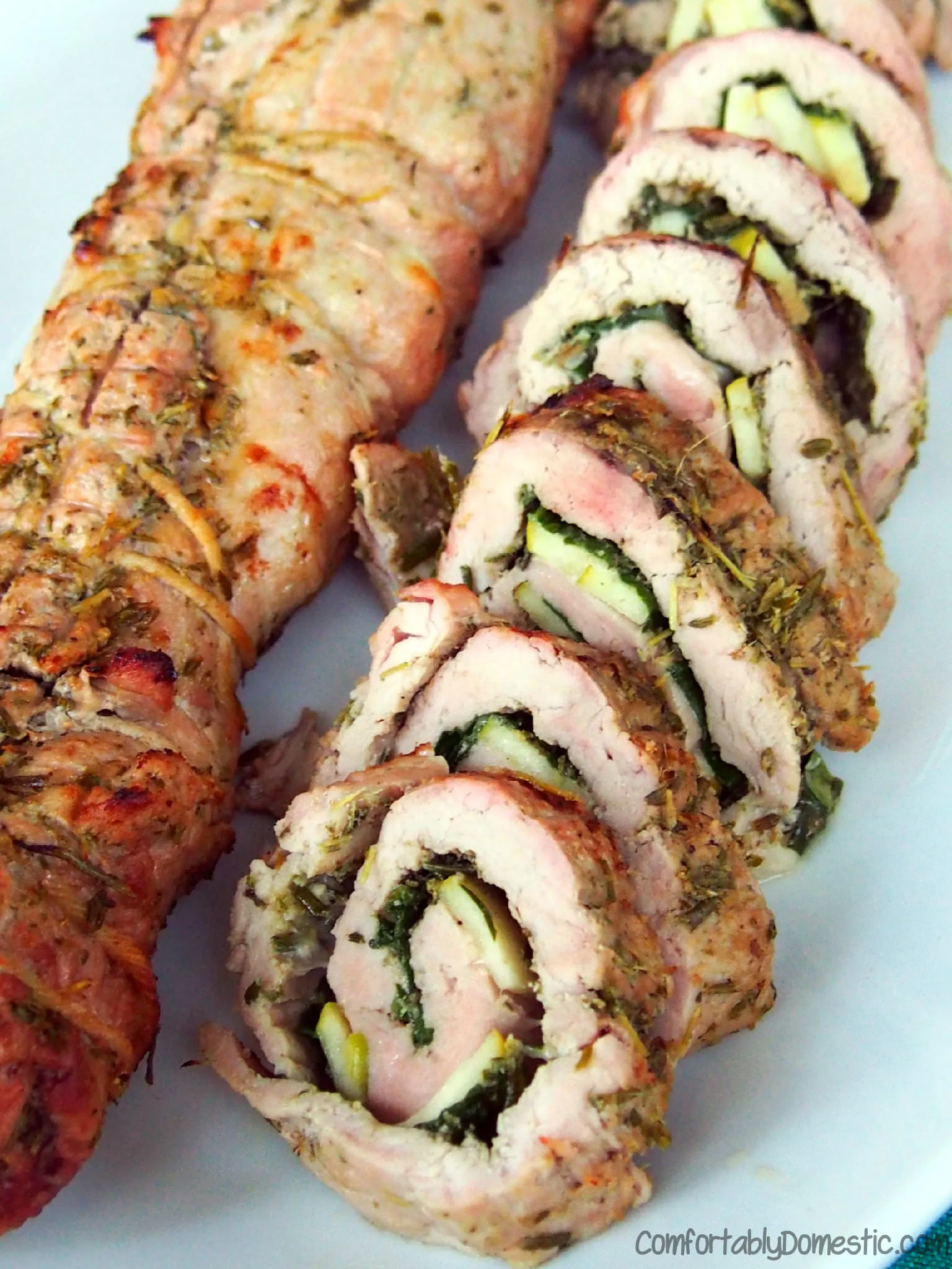 Pork Roast with Pesto Stuffing