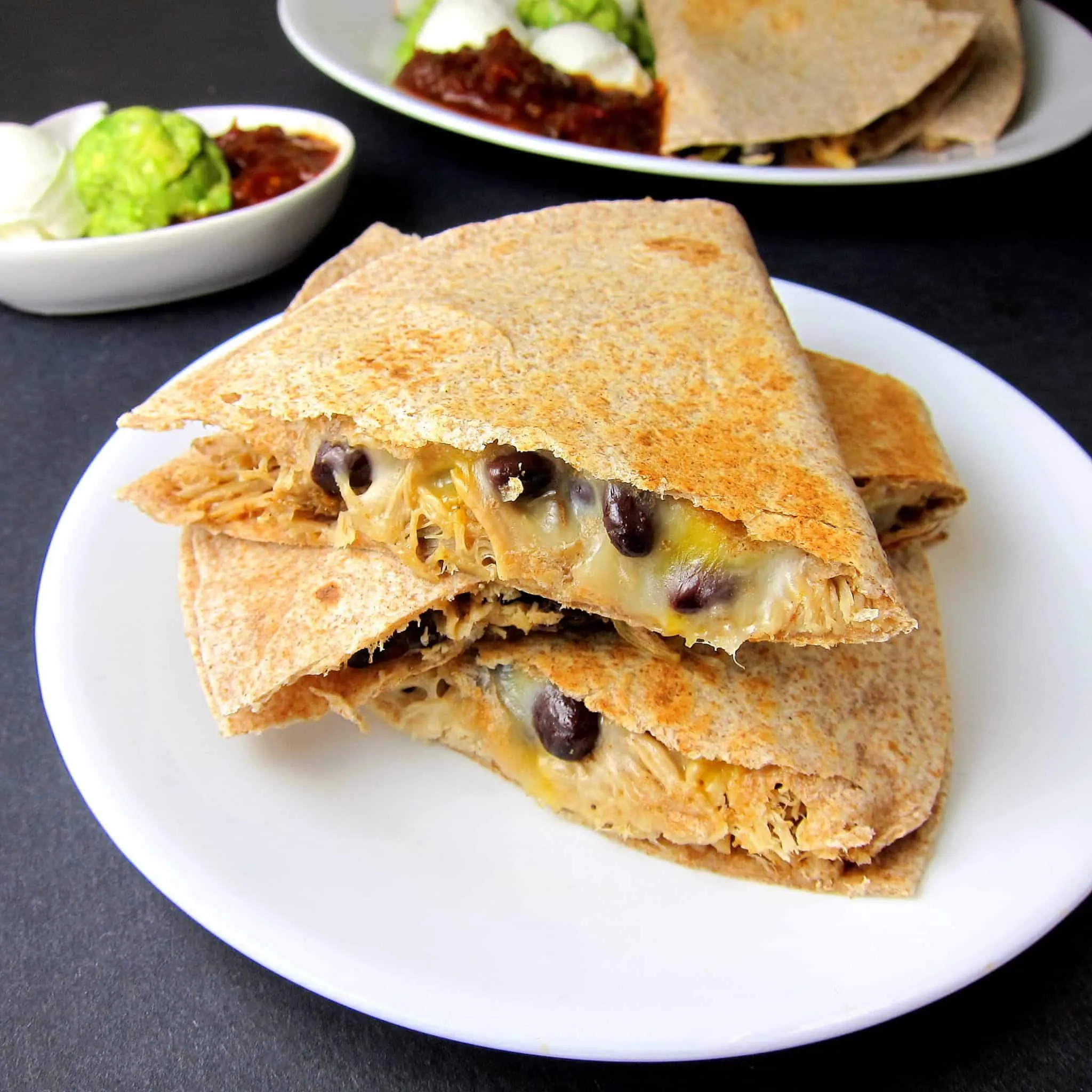 Pork and Black Bean Quesadillas