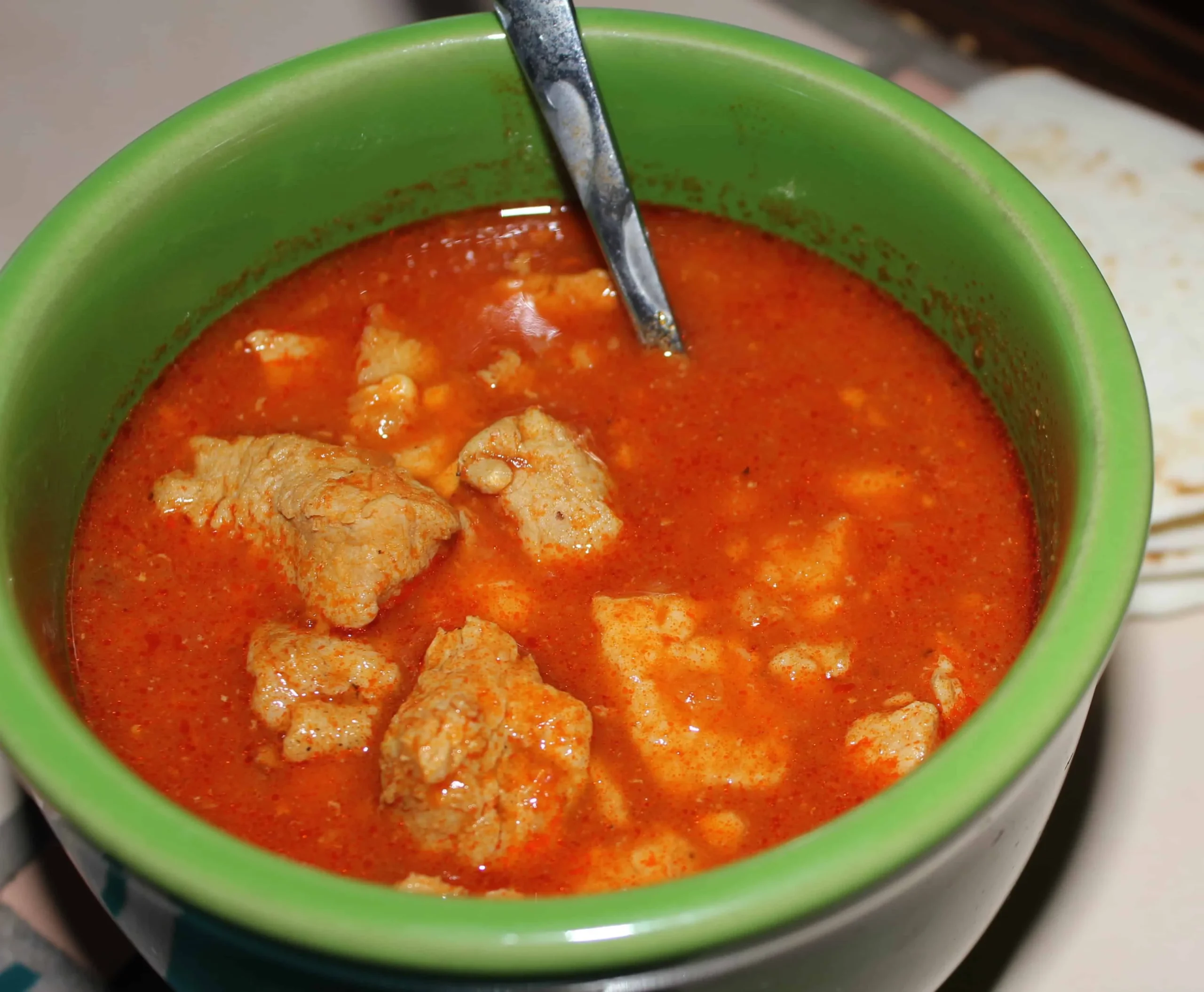 Posole with Red Chile Pods