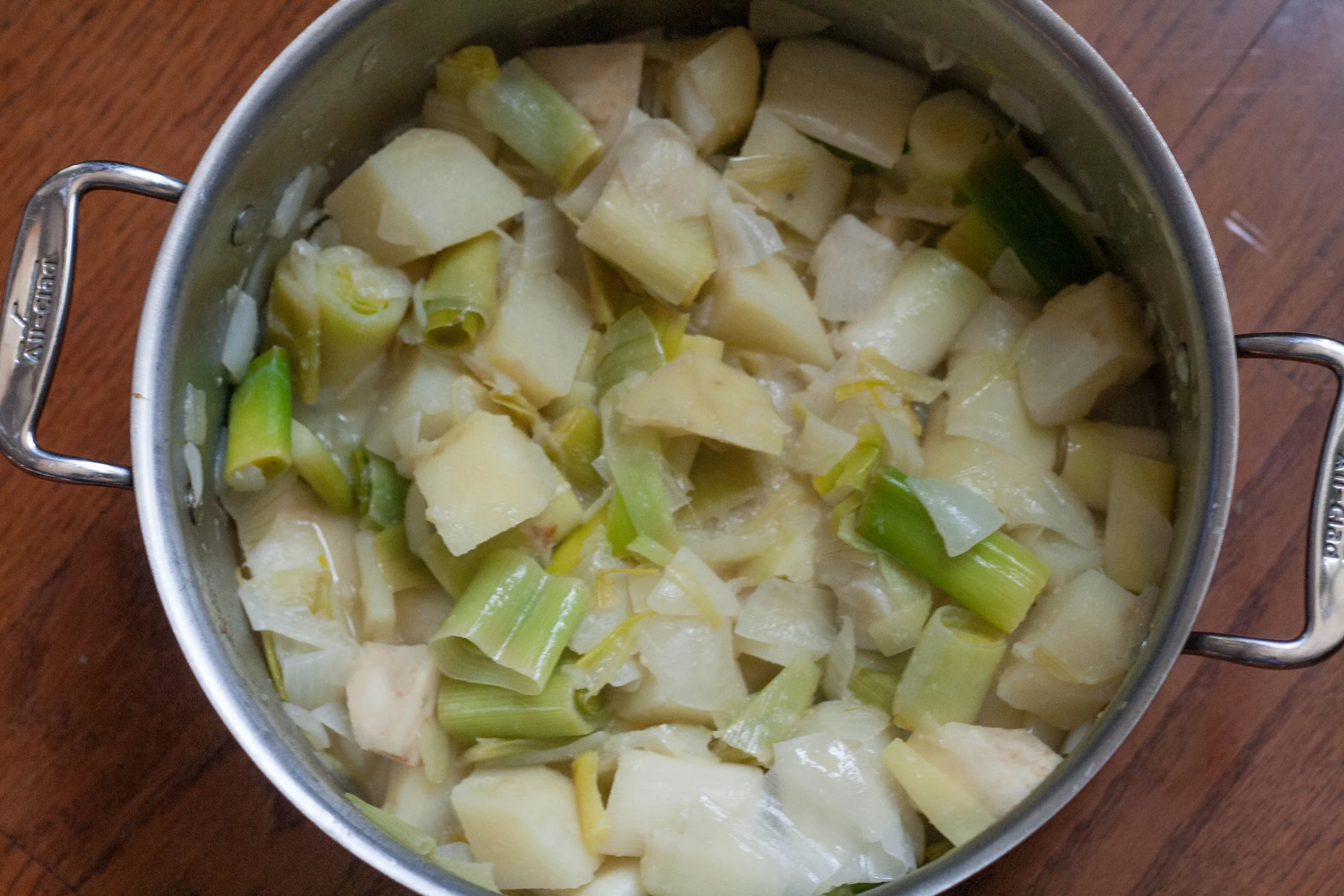 Potato Leek Soup with Sage