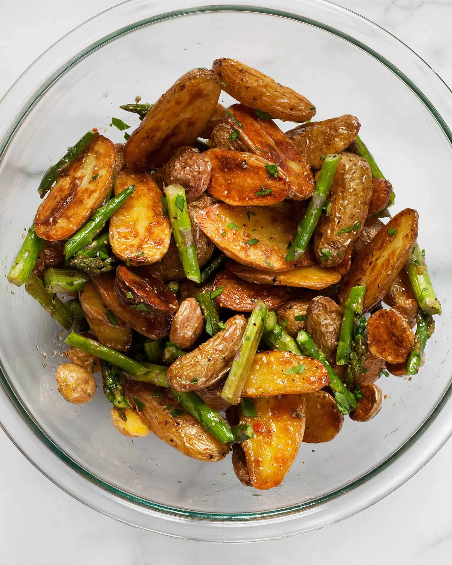 Potato Roast Asparagus Salad