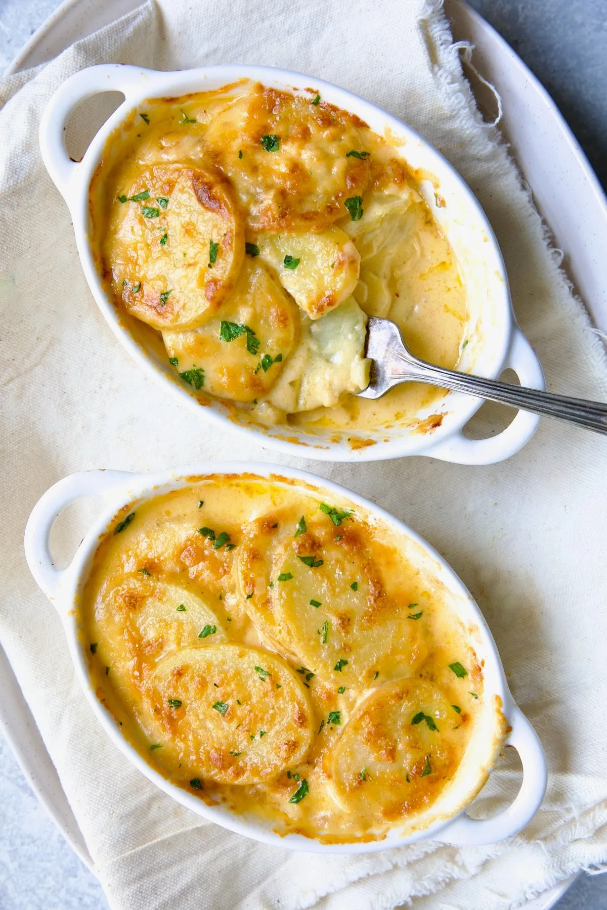 Potatoes au Gratin with Mustard