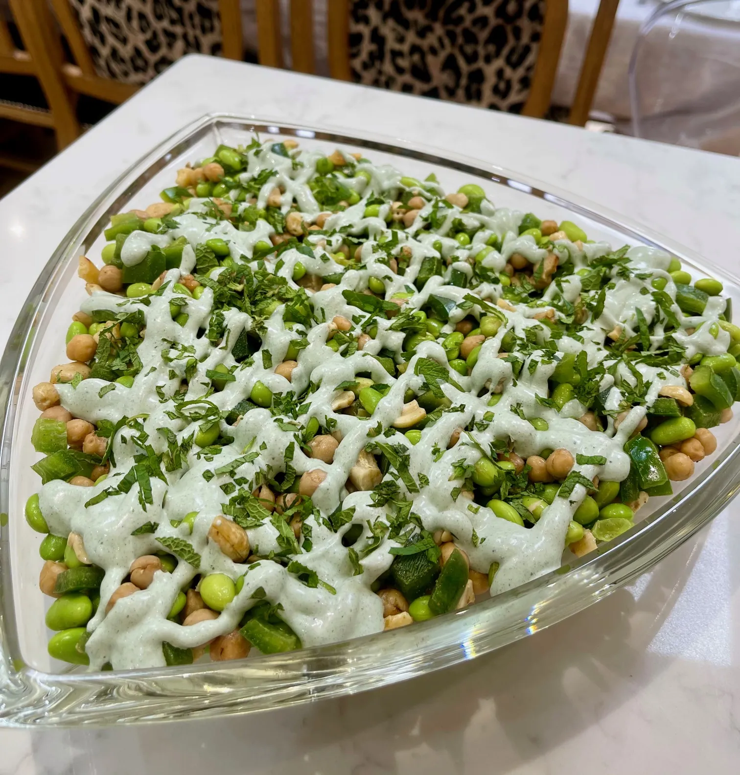 Power Packed Chickpeas Tahini Salad