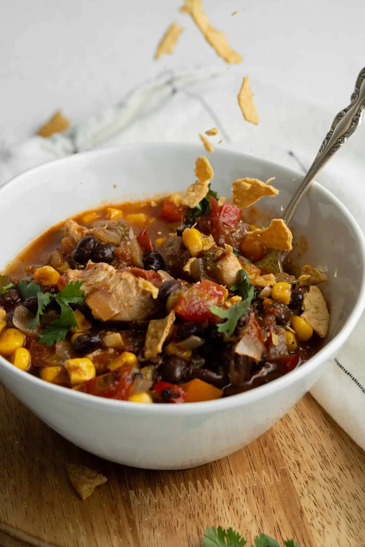 Pressure Cooker Chicken and Black Bean Chili
