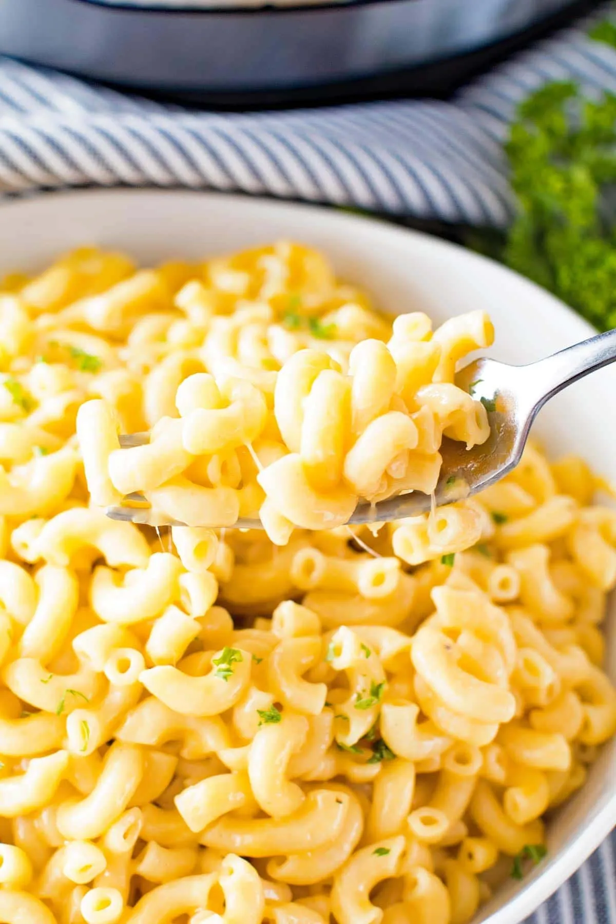 Pressure Cooker Creamy Mexican Macaroni and Cheese