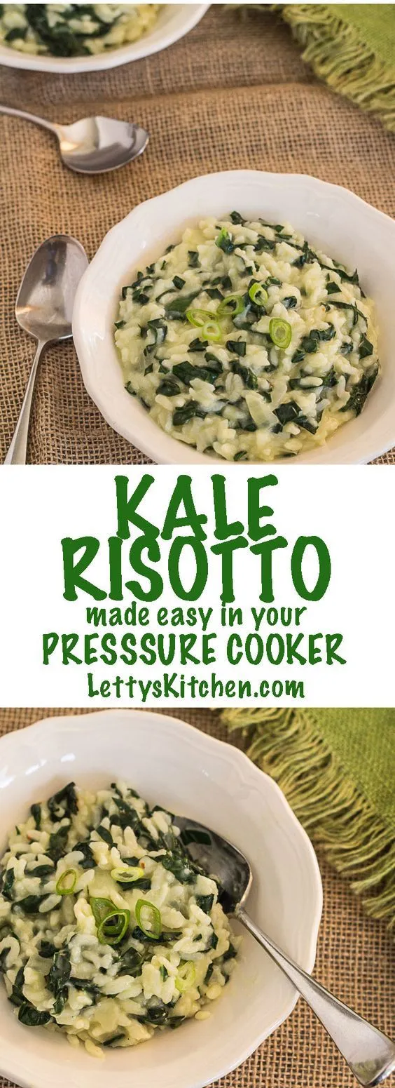 Pressure Cooker Kale-Potato Risotto