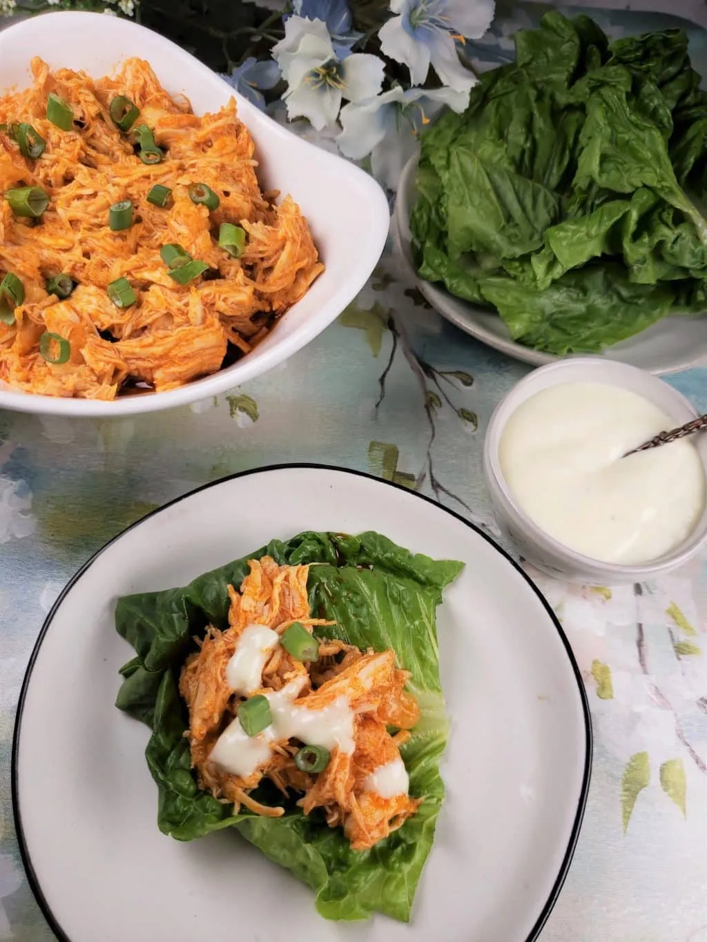 Pressure Cooker Shredded Buffalo Chicken