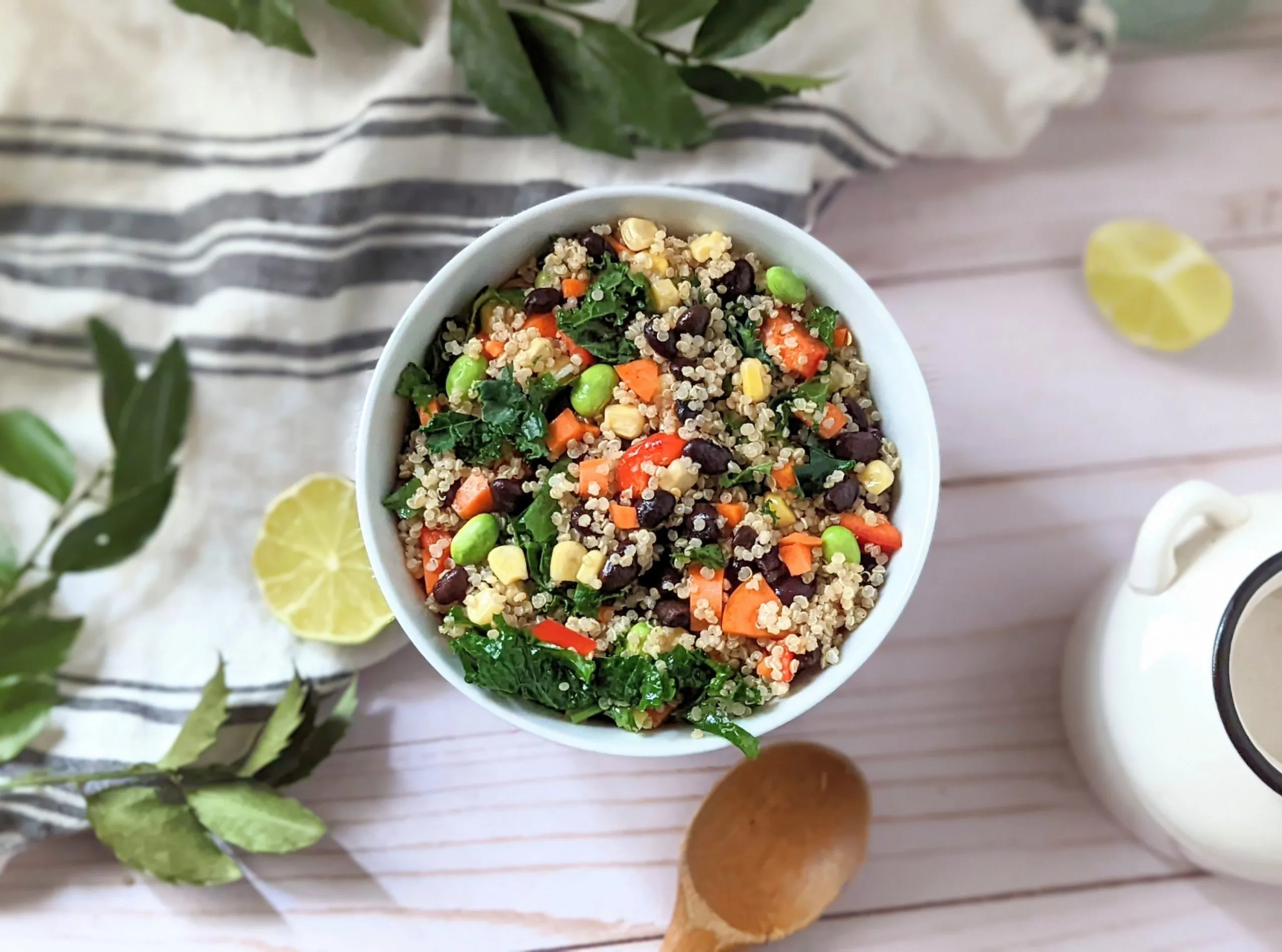 Protein Packed Bean Quinoa Salad