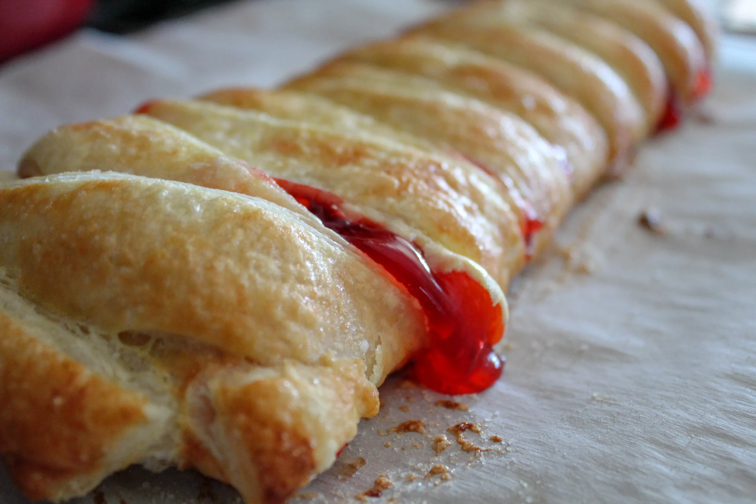 Puff Pastry Cherry Strudel