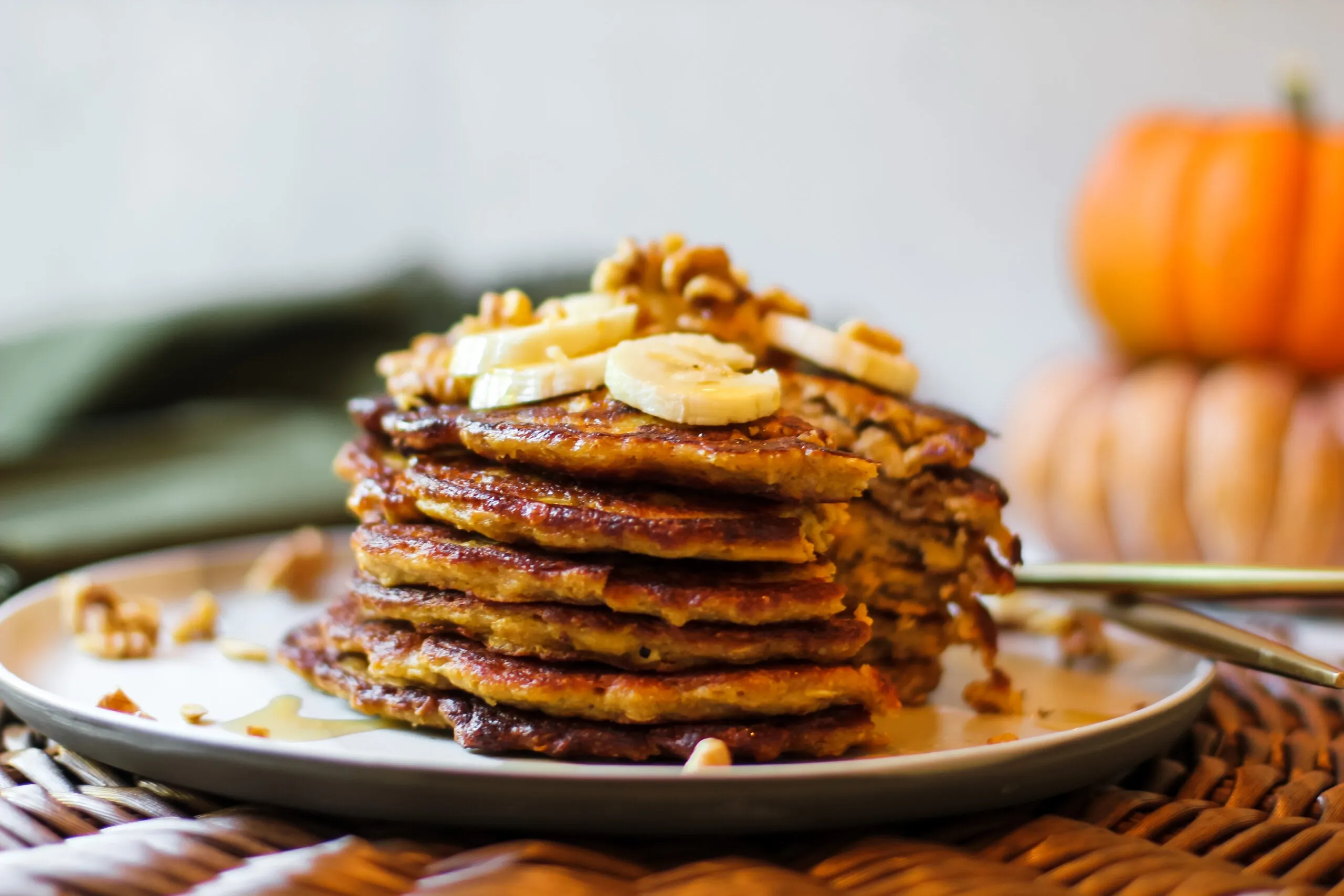 Pumpkin Protein Pancakes Family Style