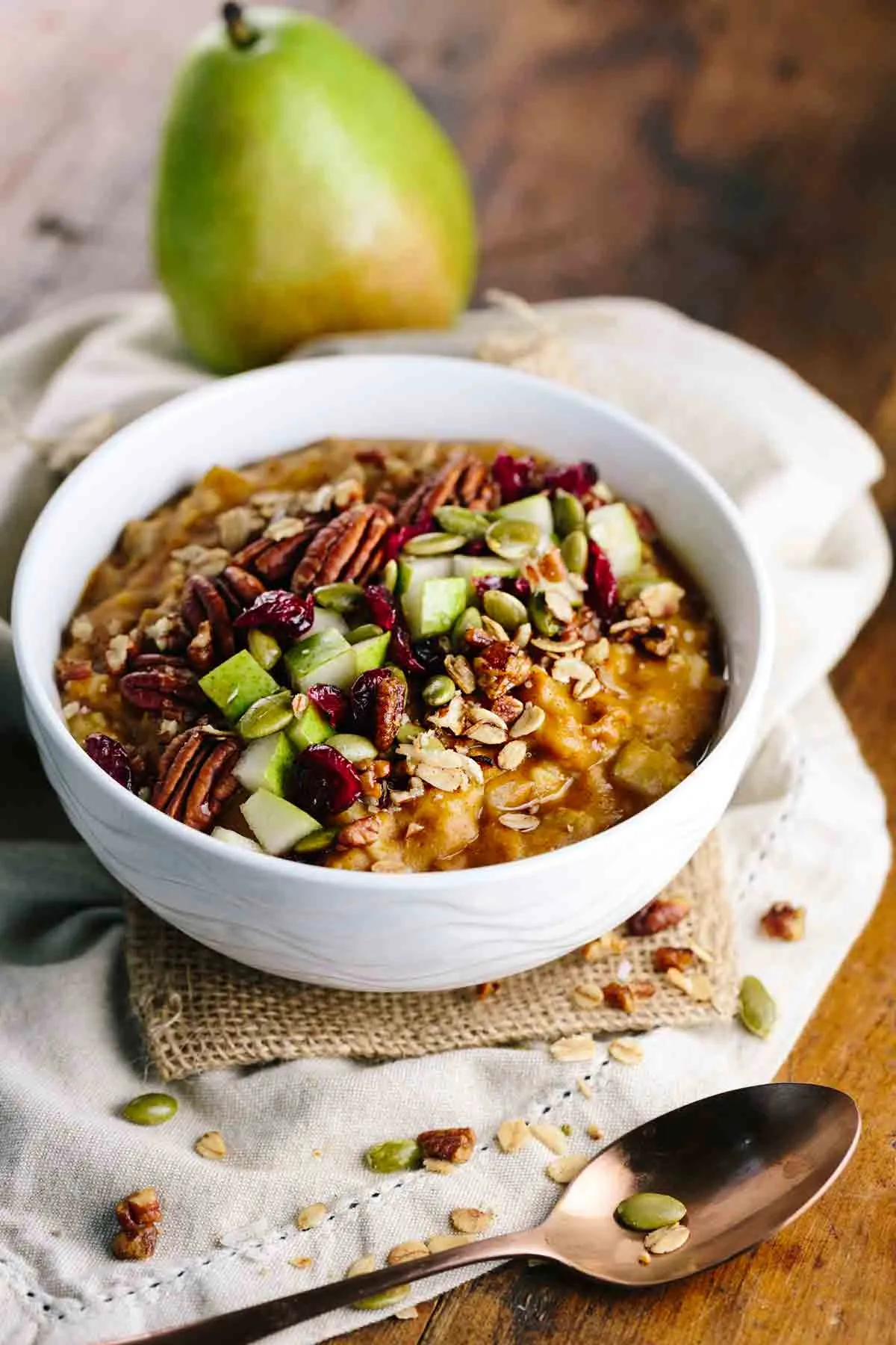 Pumpkin Slow Cooker Steel Cut Oatmeal