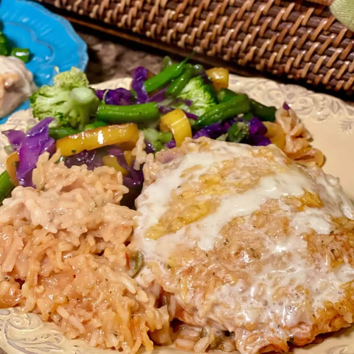 Queso Chicken and Rice